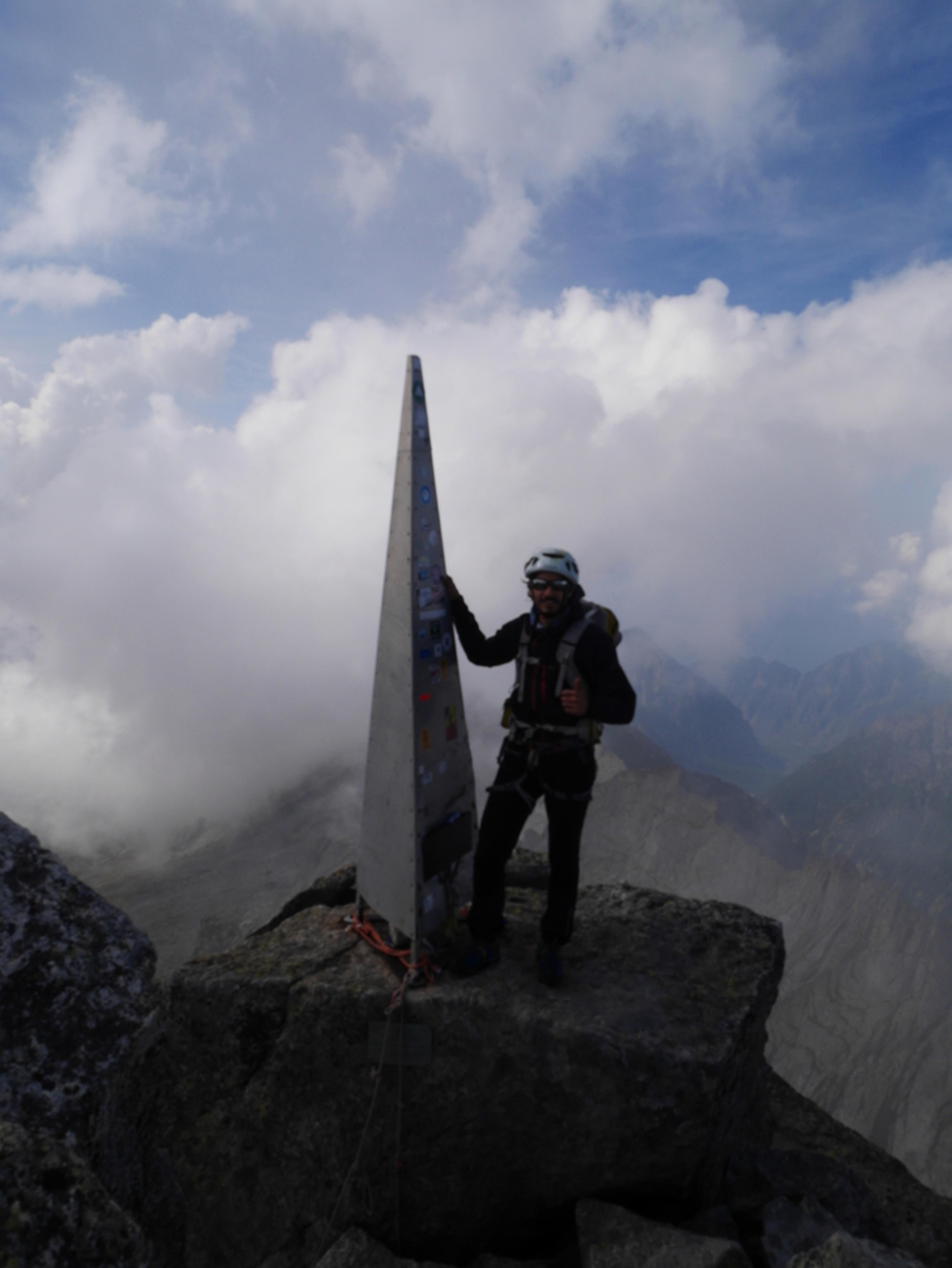 Arête nord Piz Badile - Le toit