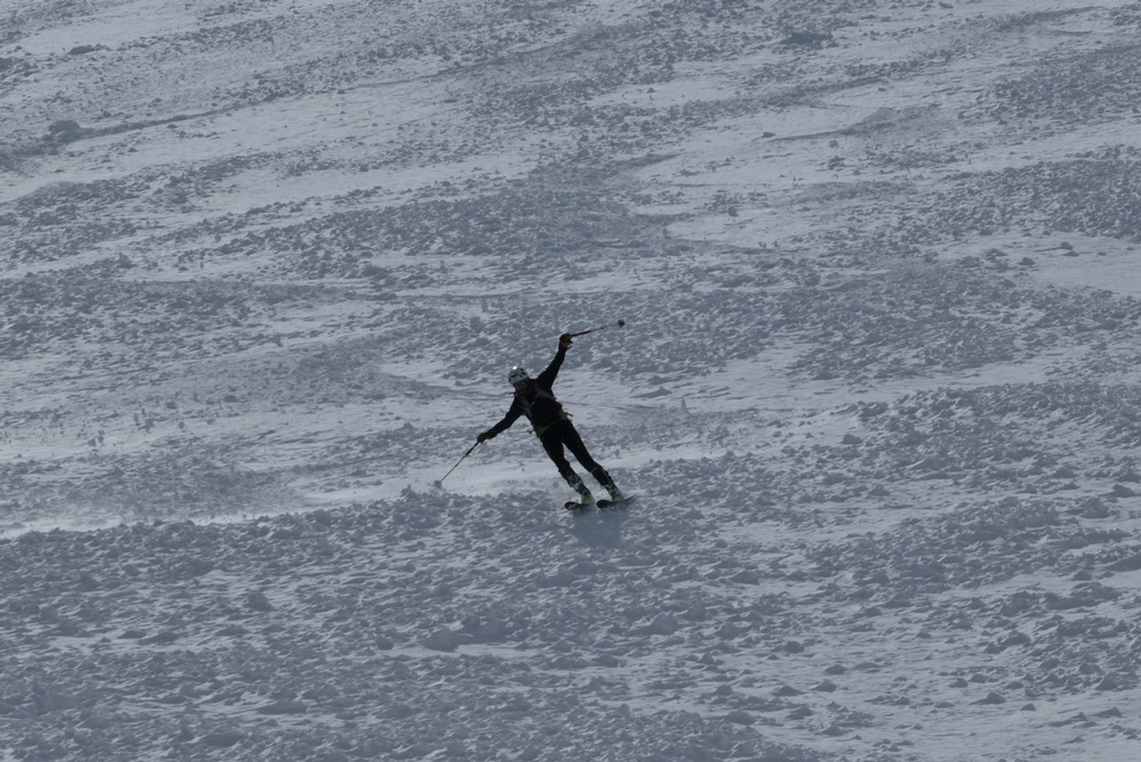 Steep slope—Petit Davin—Even in deep powder, it's still great