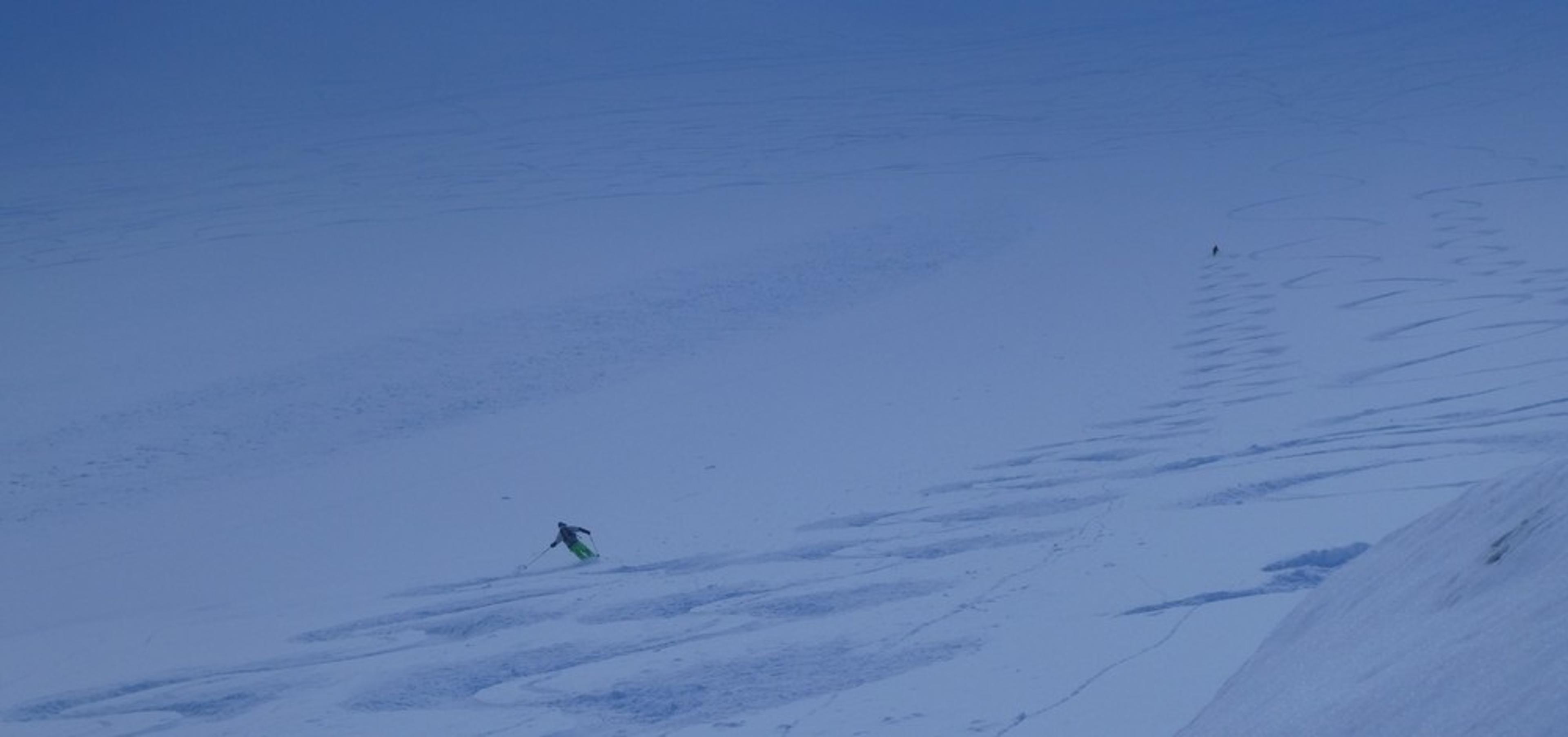 Etendard Combeynot - Couloir nord - Les sorties de couloir c'est pas mauvais non plus!