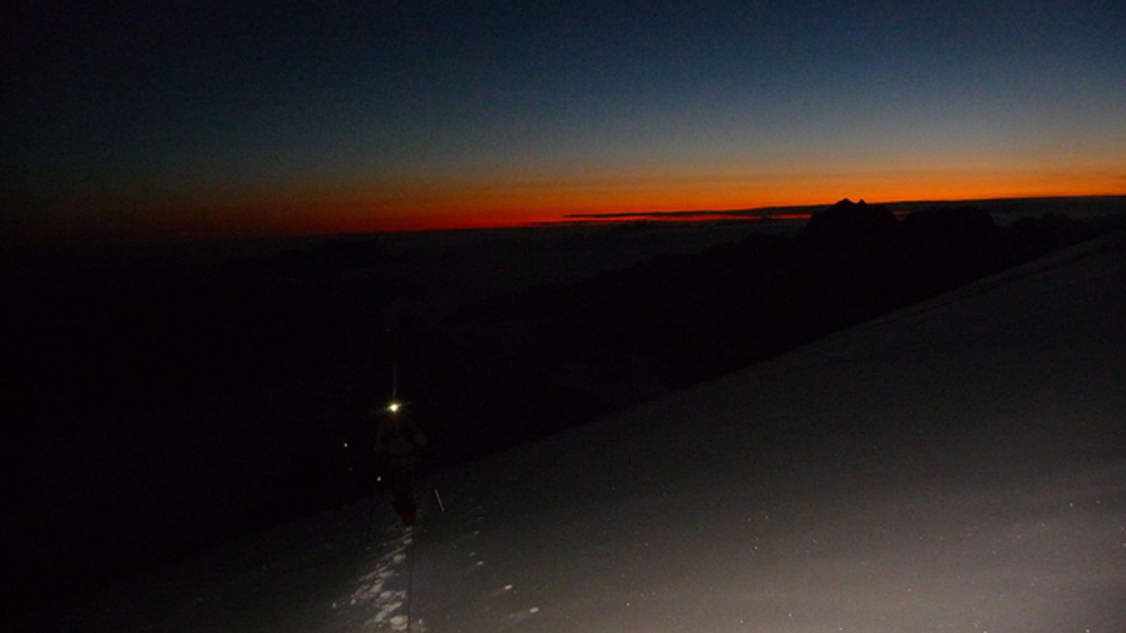 Mont Blanc par les Trois Monts - Un crépuscule très prometteur