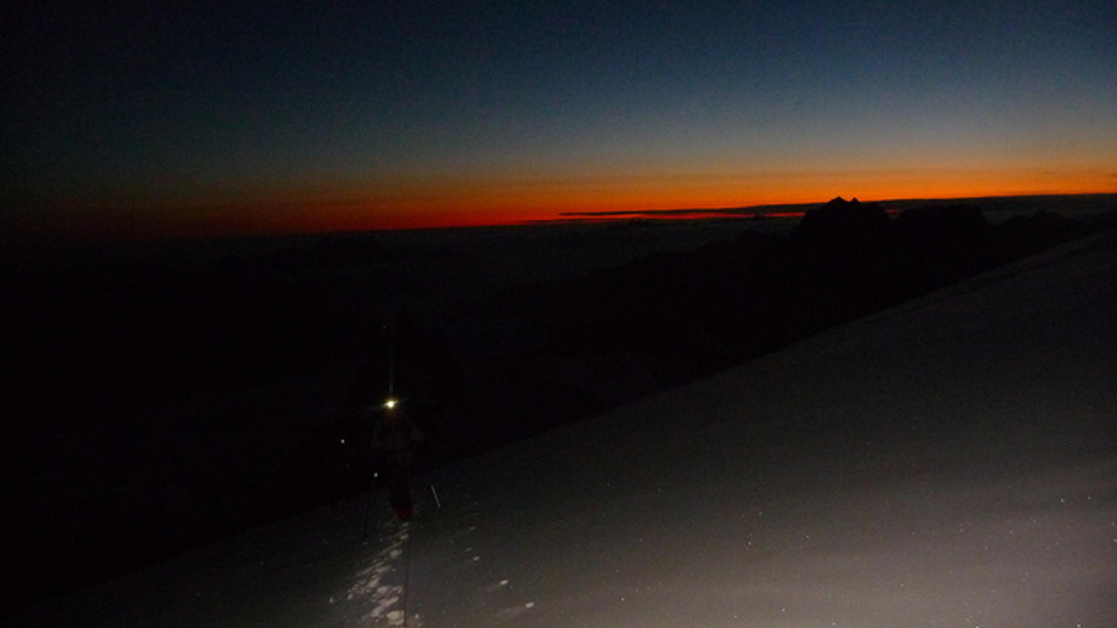 Mont Blanc par les Trois Monts - Un crépuscule très prometteur