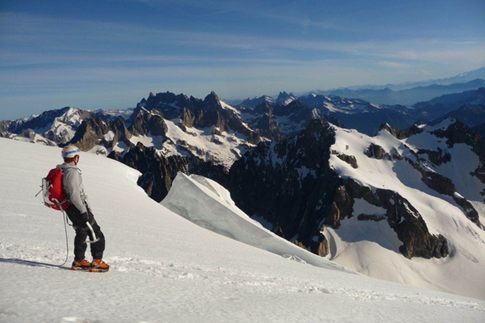 Dôme des Ecrins - Pause contemplative à la descente