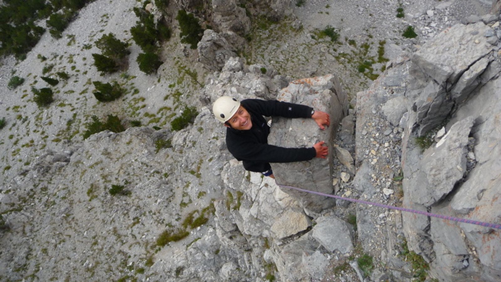 Tour Germaine - Après le premier passage clé, Gab se régale!