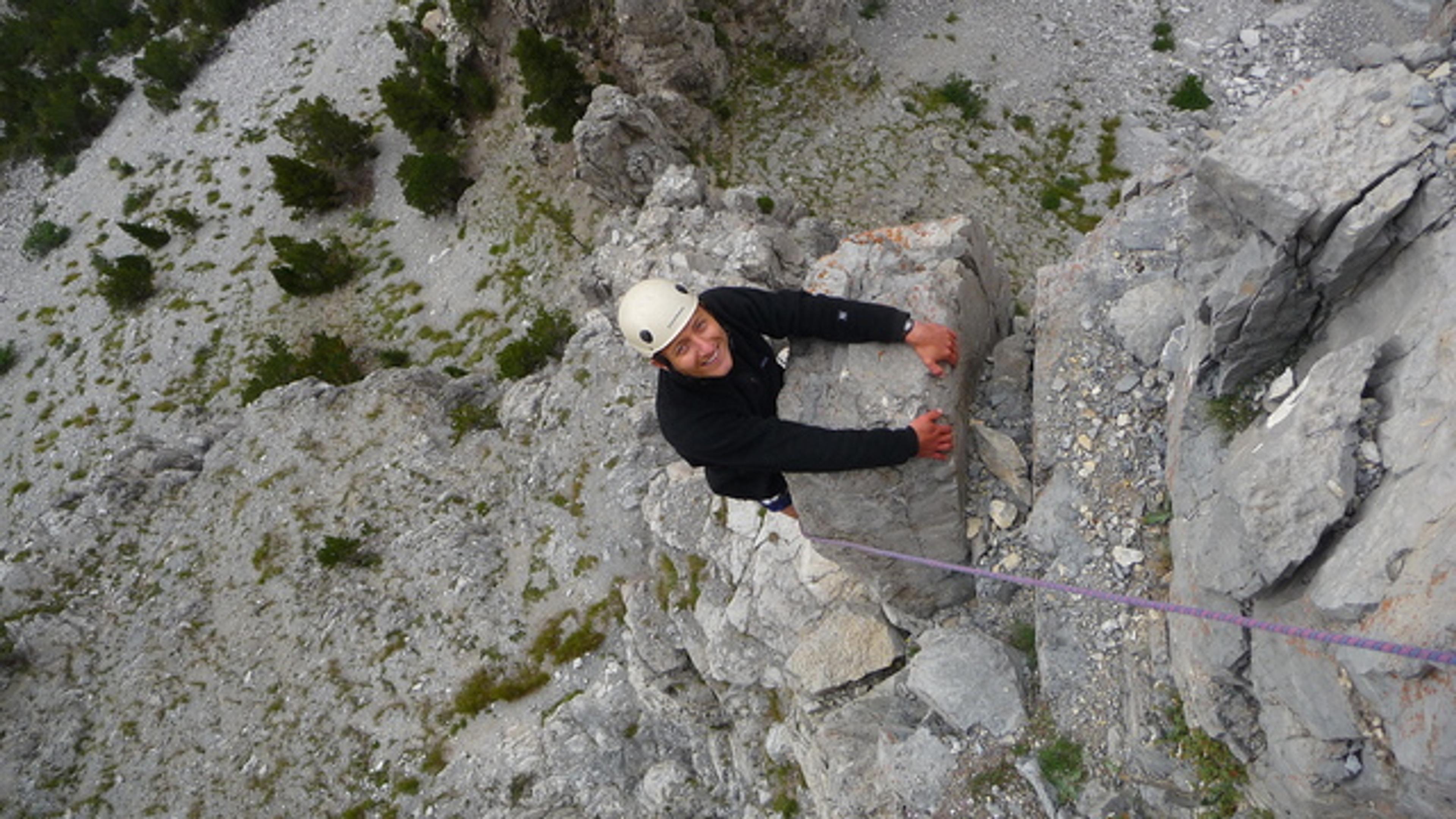 Tour Germaine - Après le premier passage clé, Gab se régale!