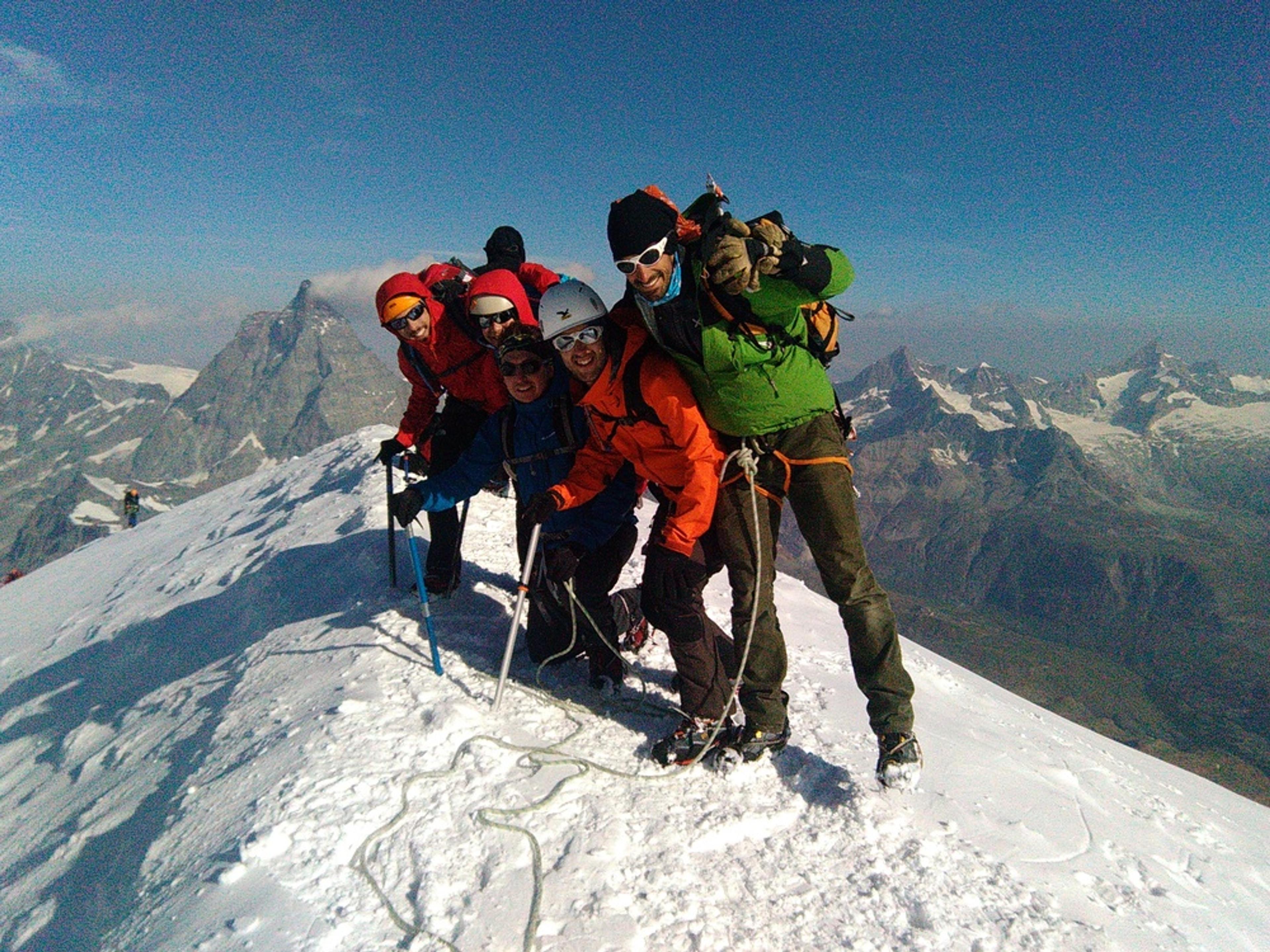 Breithorn Occidental - Au sommet