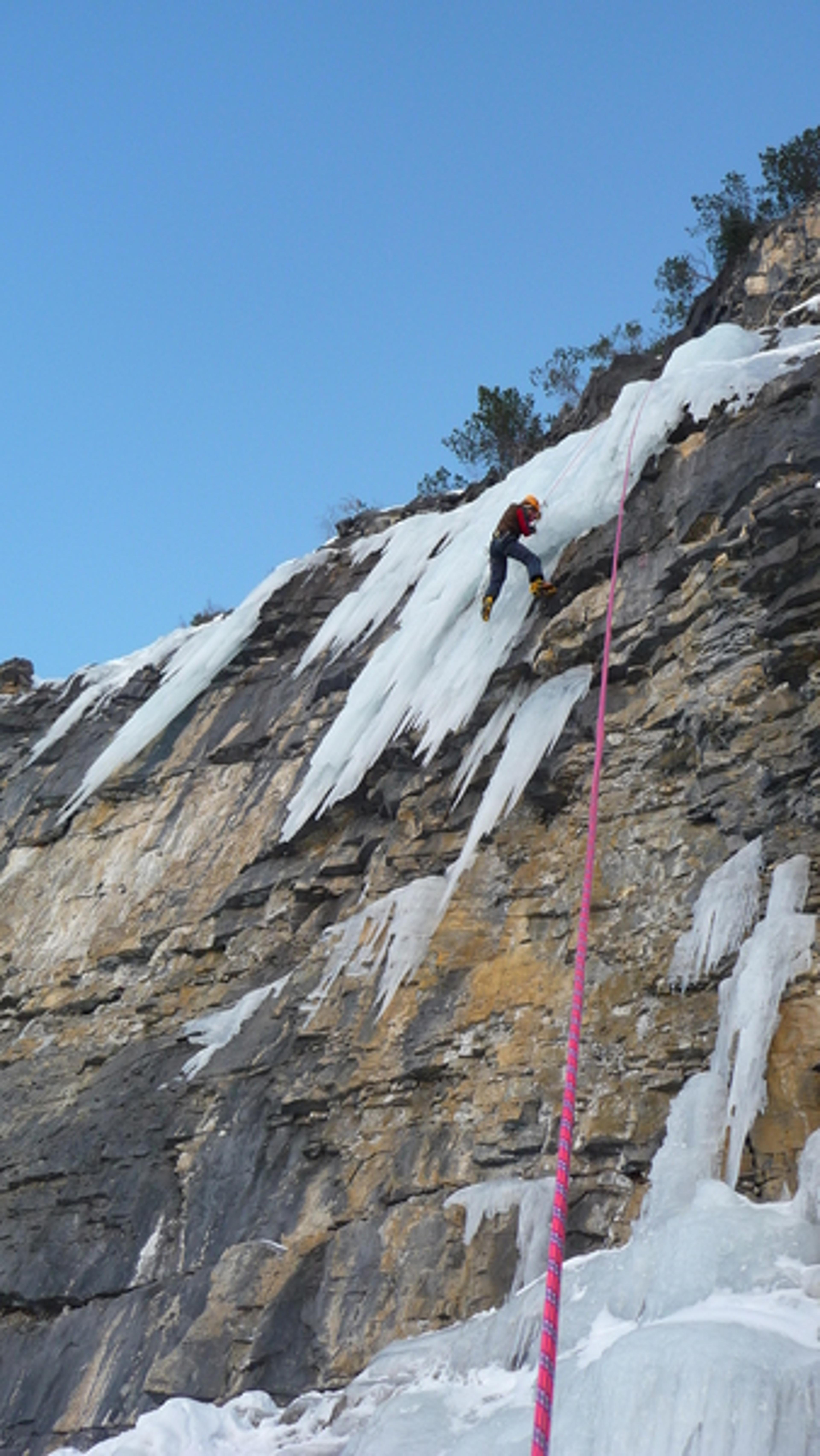Cervières - Cascade de glace - Boudi!