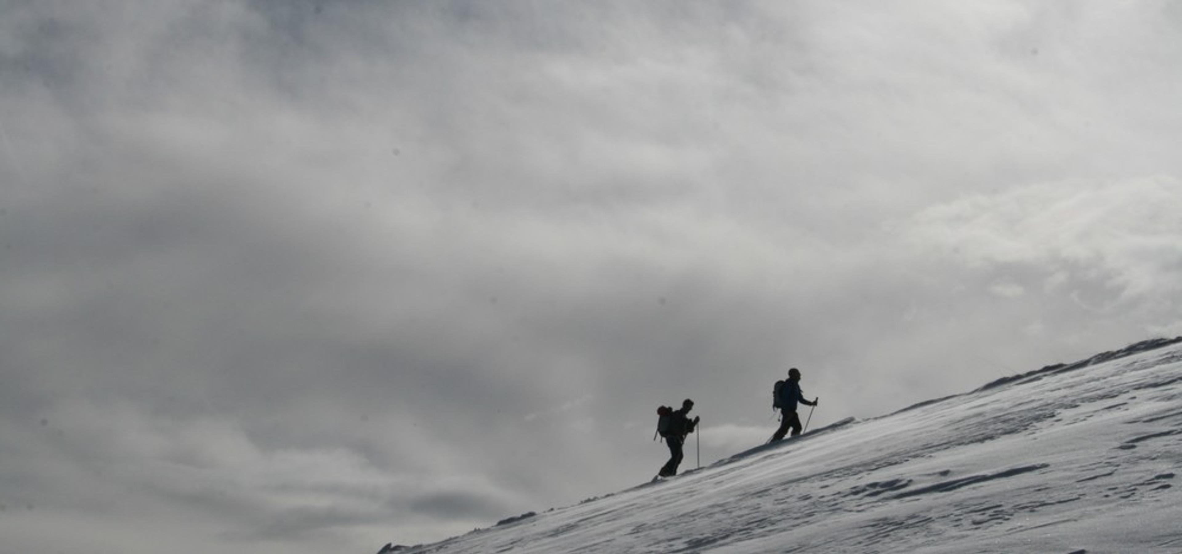Tête de Fouran - Cédric et Julien arrivant au sommet!