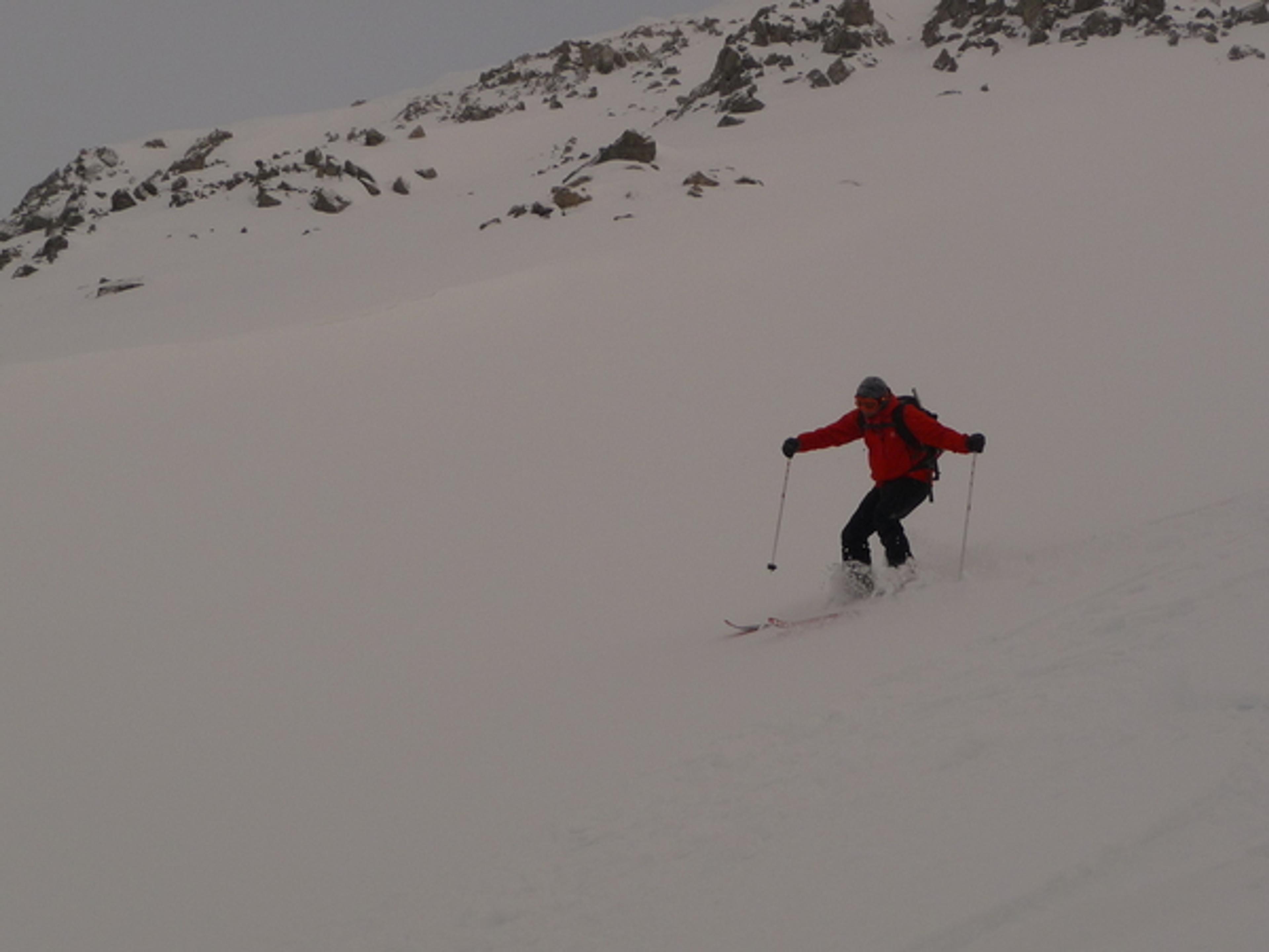 Ski de randonnée - Côte Belle - Damien envoie le beefsteack