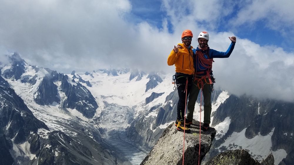 Arête sud du Moine - intégrale