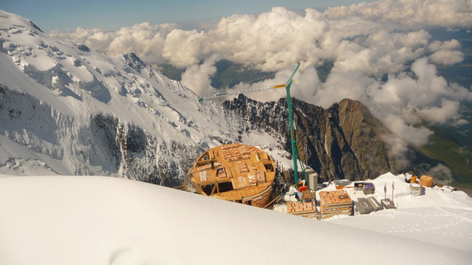 Mont Blanc par les Trois Monts - Futur refuge du Goûter