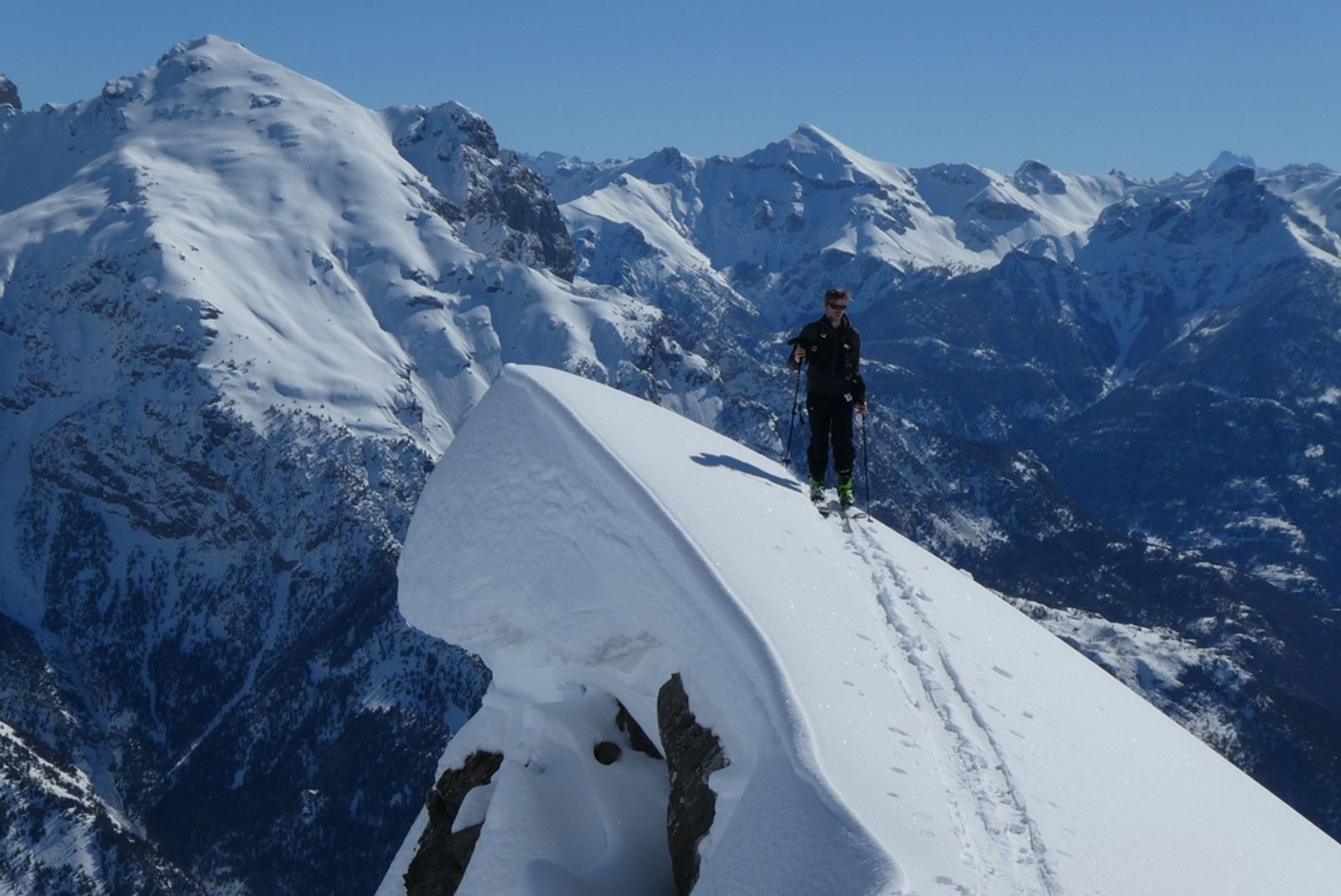 Couloir nord Rouya - Corniche