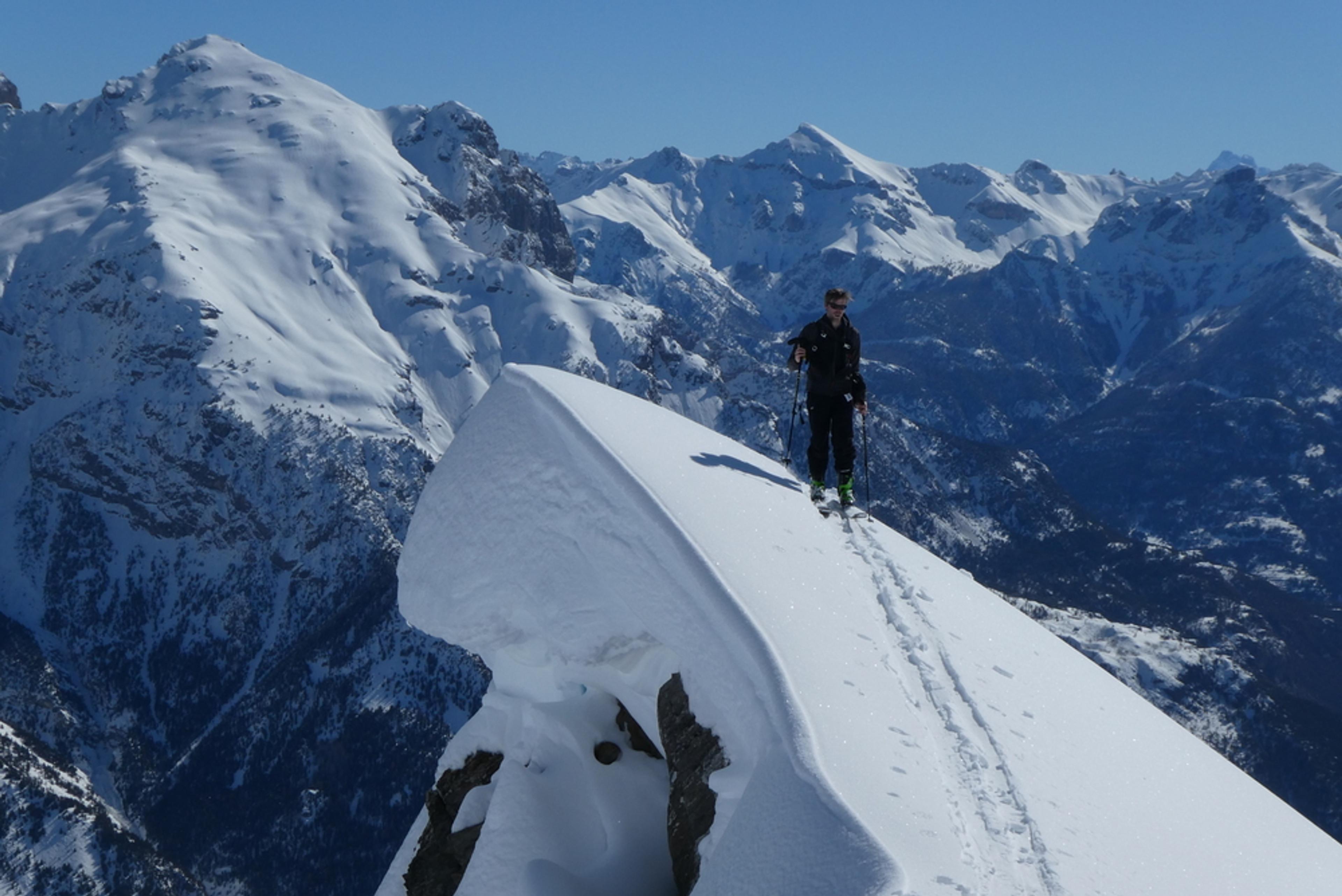 Couloir nord Rouya - Corniche