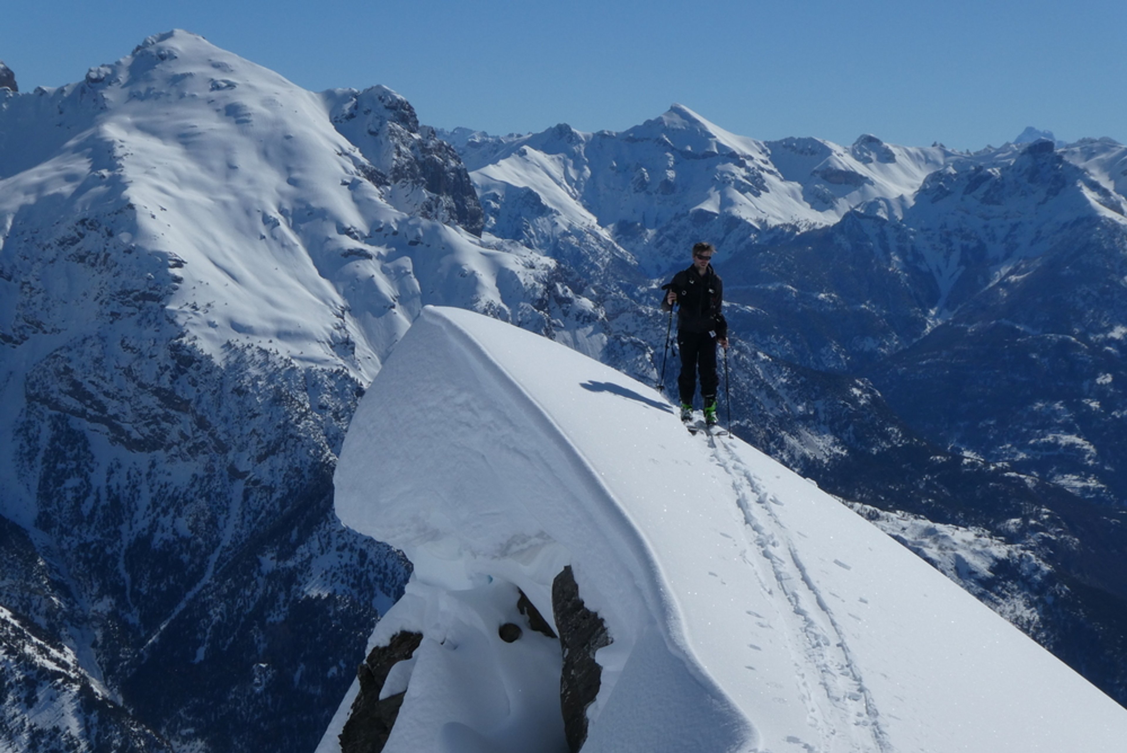 Couloir nord Rouya - Corniche