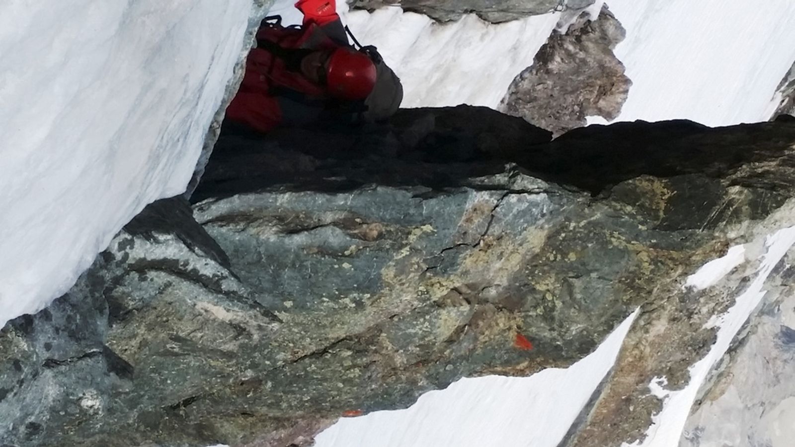 Traversée de la meije - Dans le couloir Zsigmondy