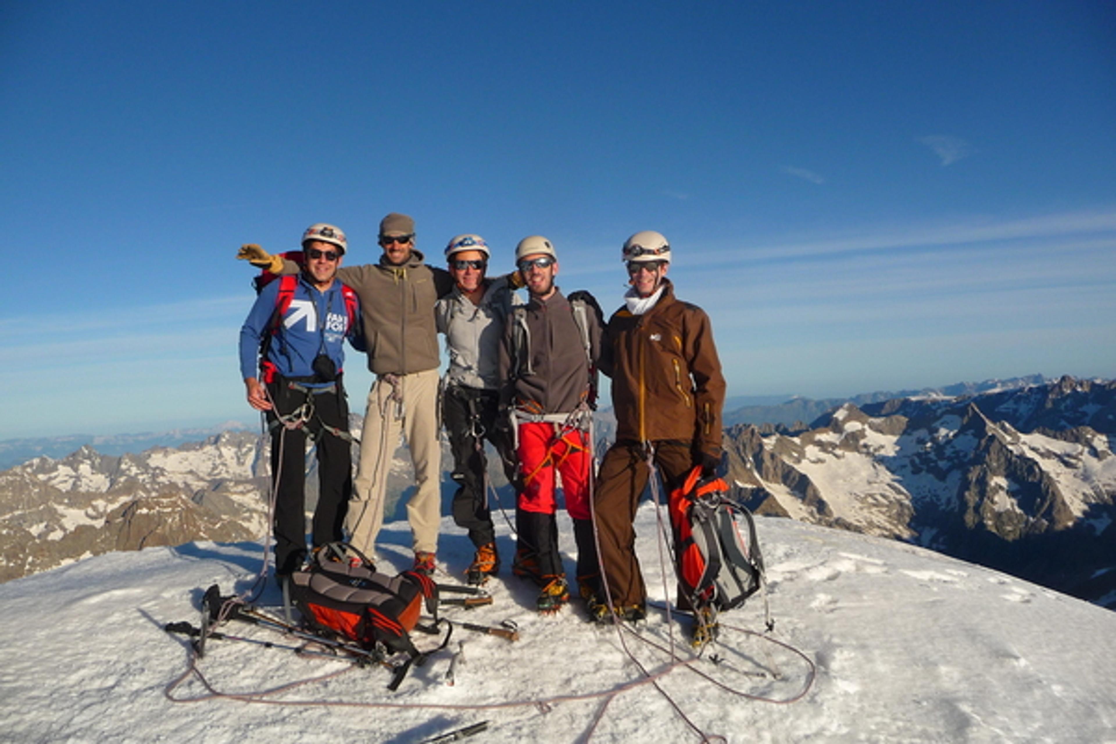 Dôme des Ecrins - L'équipée au summit