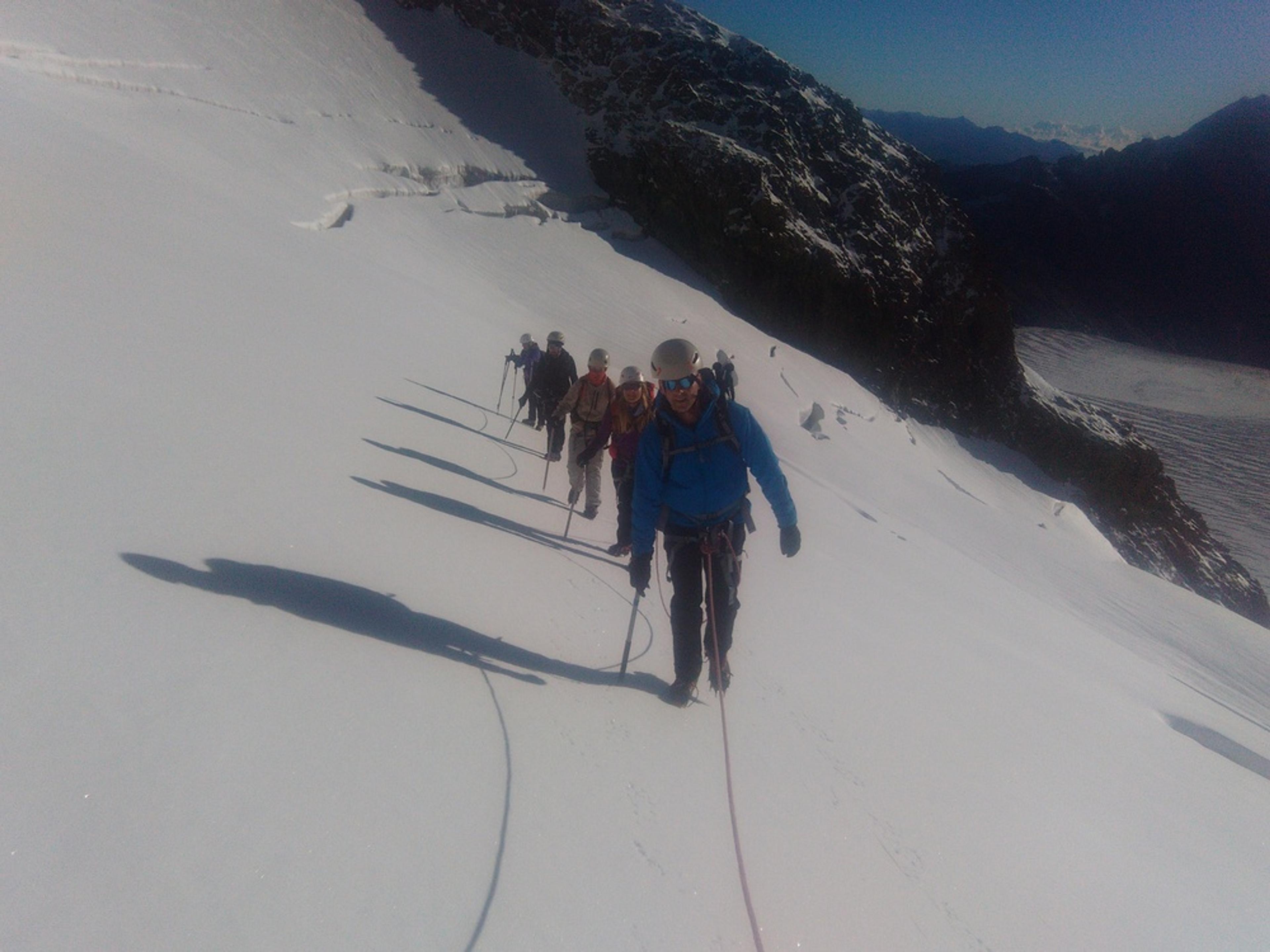 Stage initiation Alpinisme - Montée vers Roche Faurio