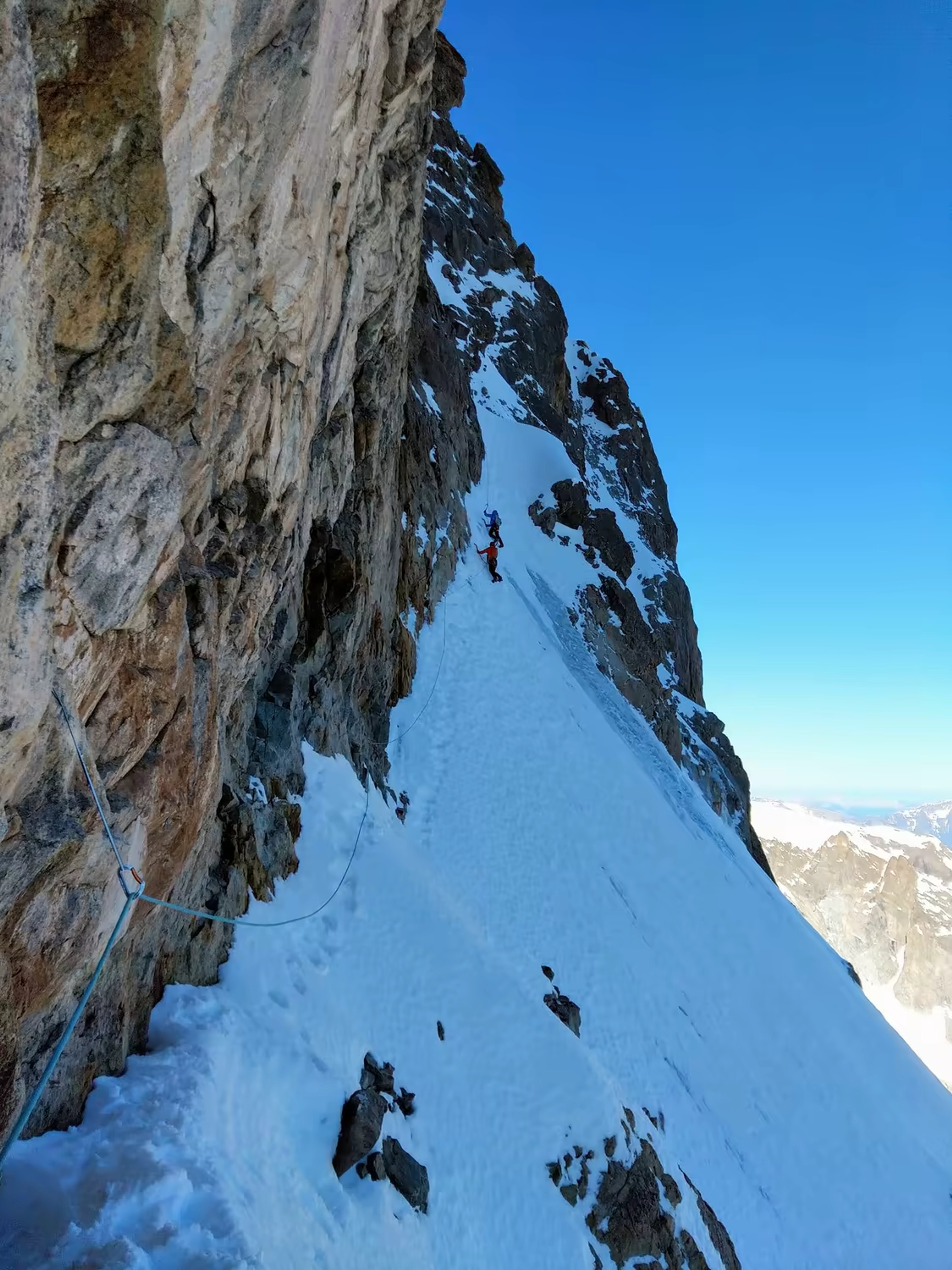 Face nord de la Meije — Voie du Z et traversée des arêtes