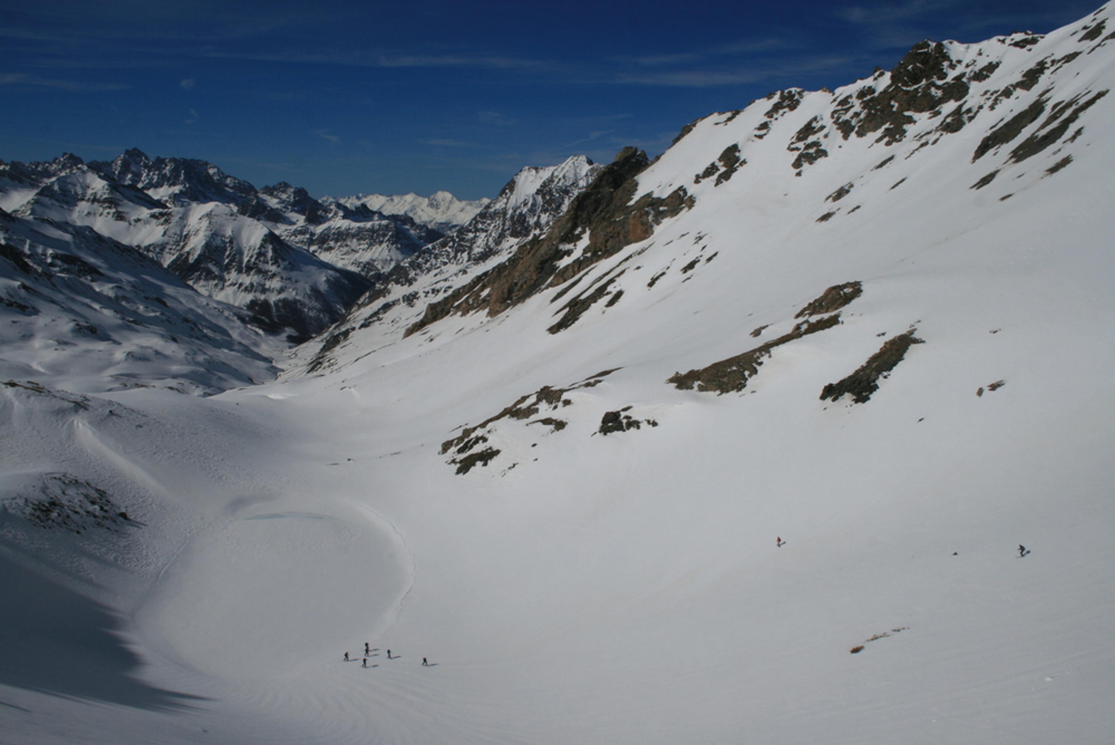 Raid ski Queyras - Tête du Longet - Ski dans le grand large