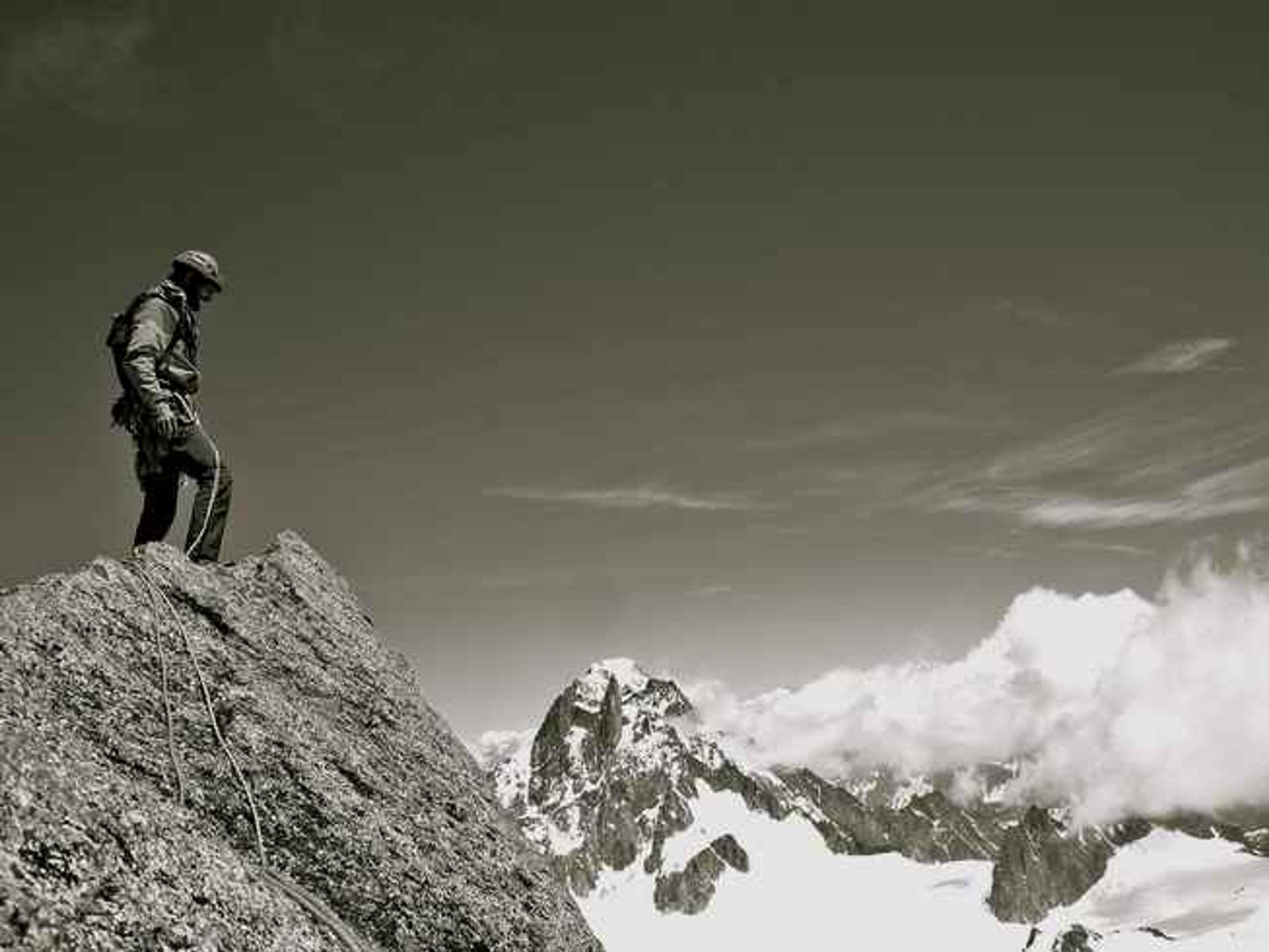 Au sommet du Grand Capucin