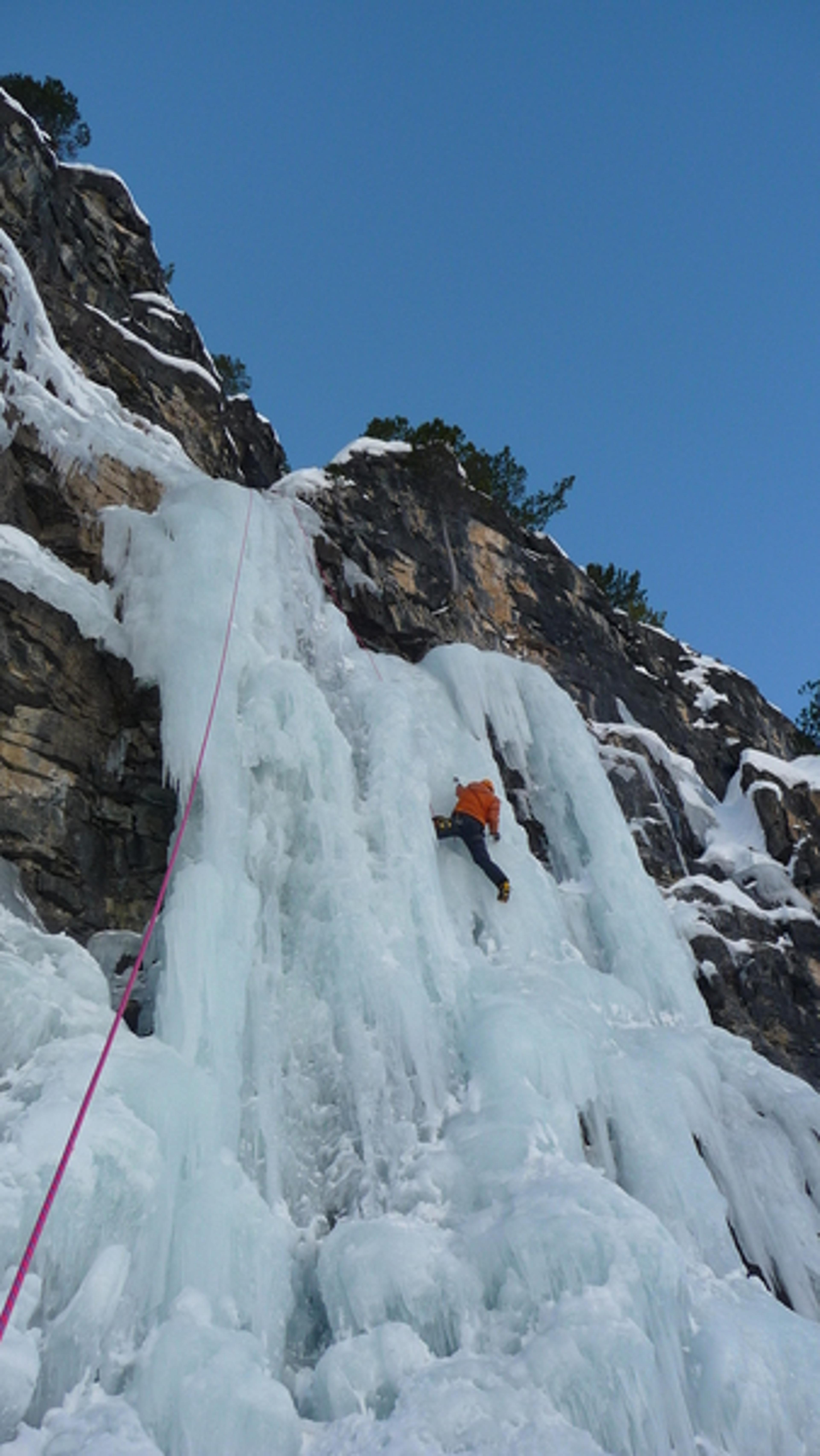 Cervières - Cascade de glace - La cascade du Bourget