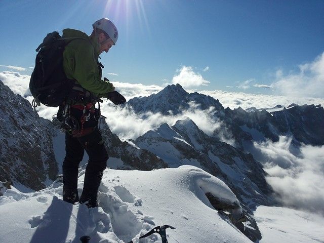 Couloir de Roche Paillon et traversée vers Emile Pic