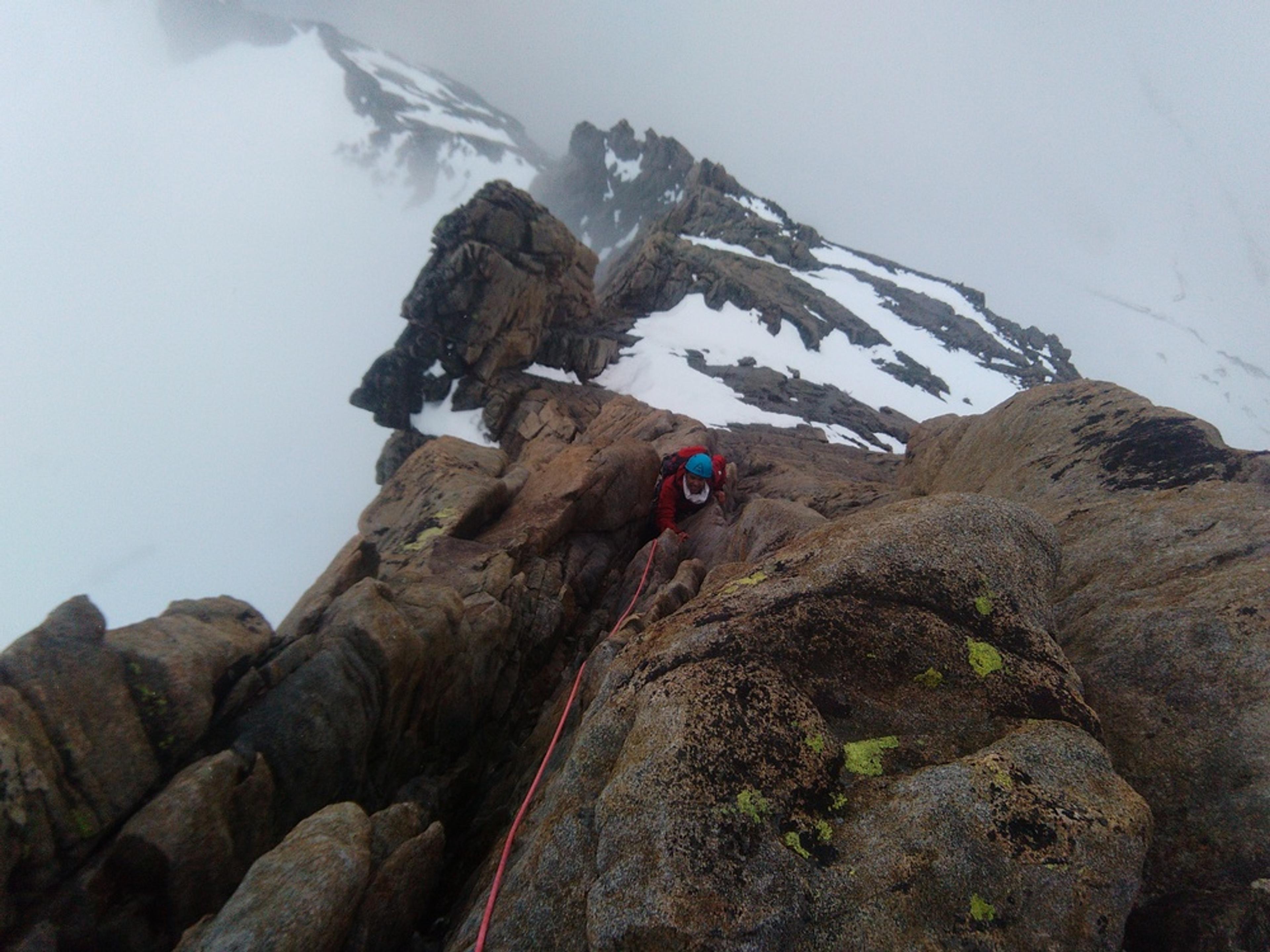 Pic Nord des Cavales - Tristan dans le crux