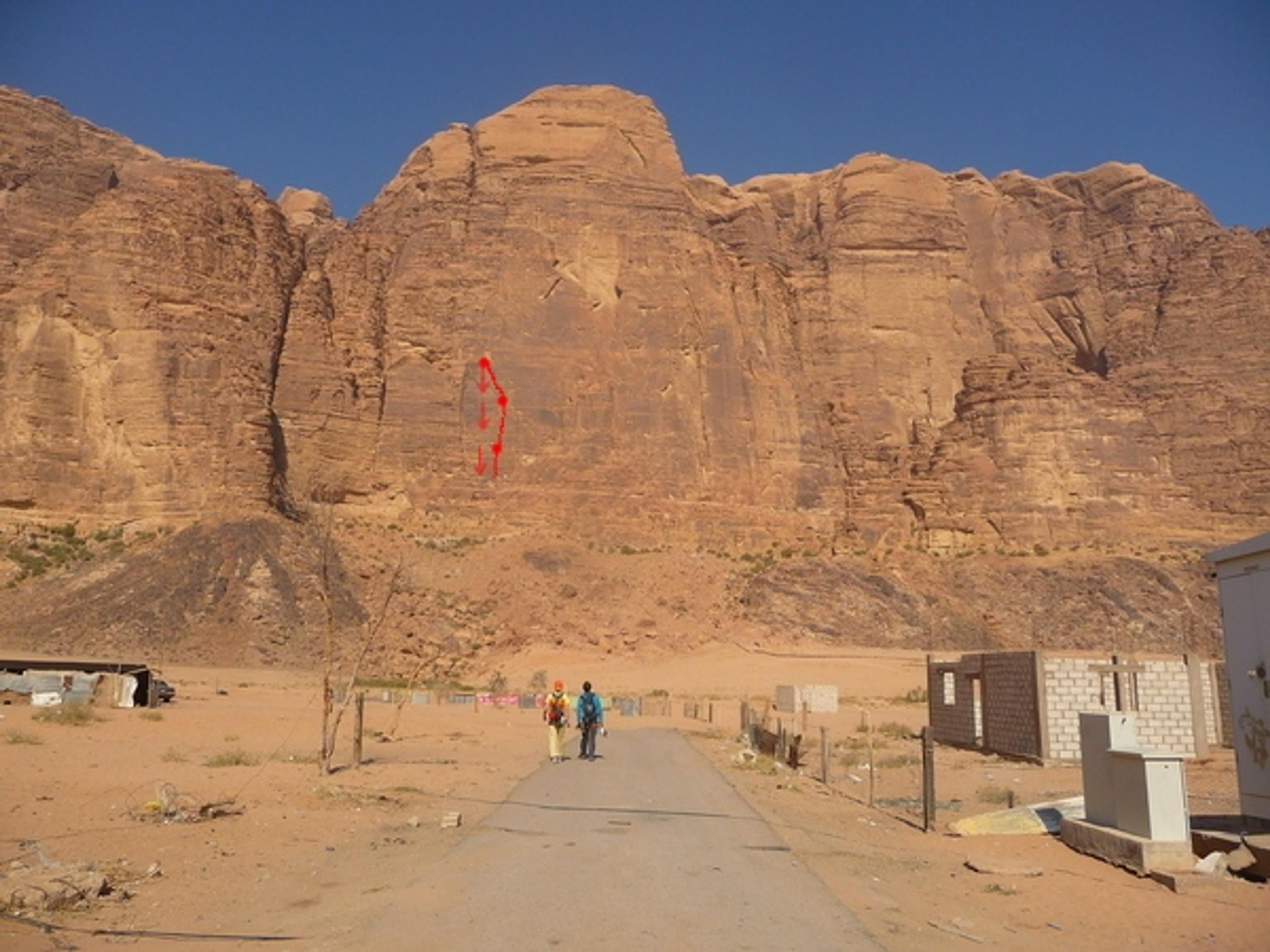 Wadi Rum - Inferno - En route pour la face est du Jebel Rum