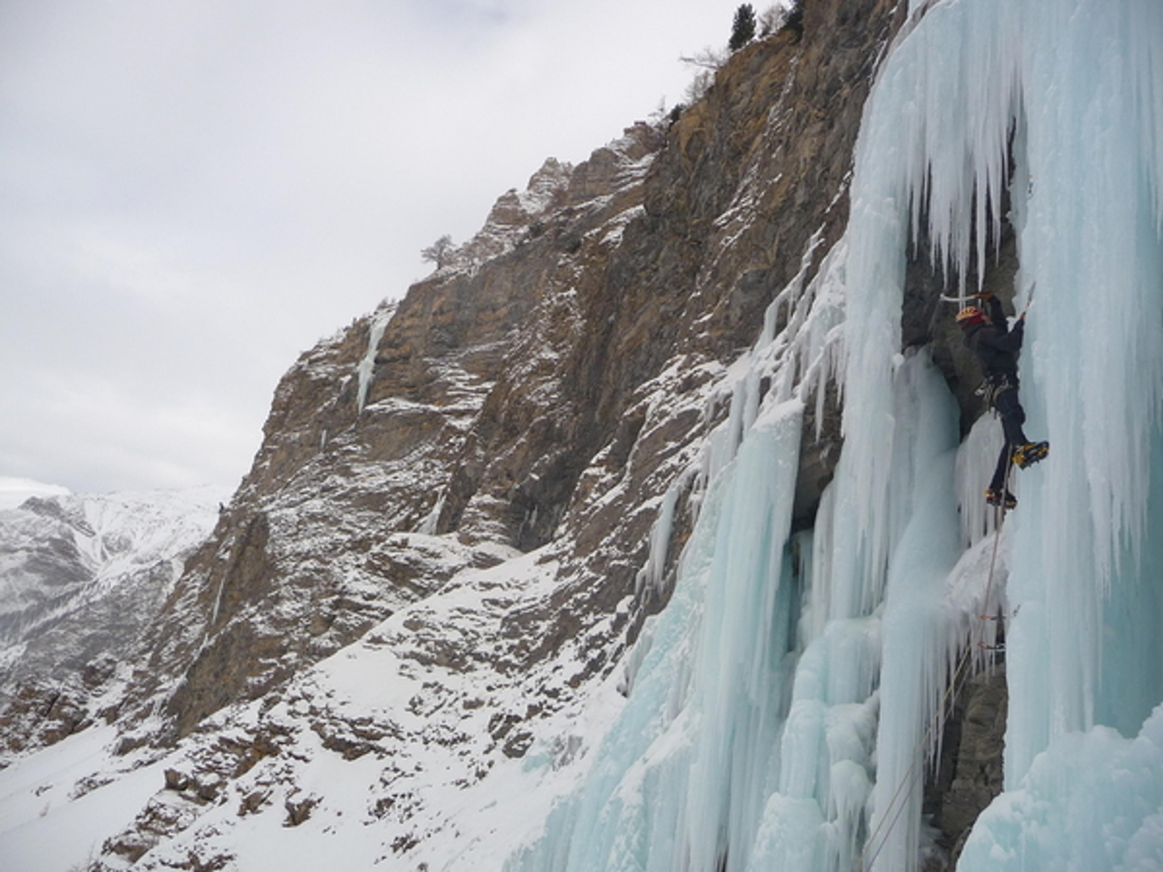 Cascade de glace à Crévoux