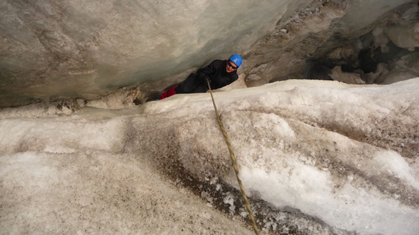 Ecole de Glace - Chute en crevasse deuxième!