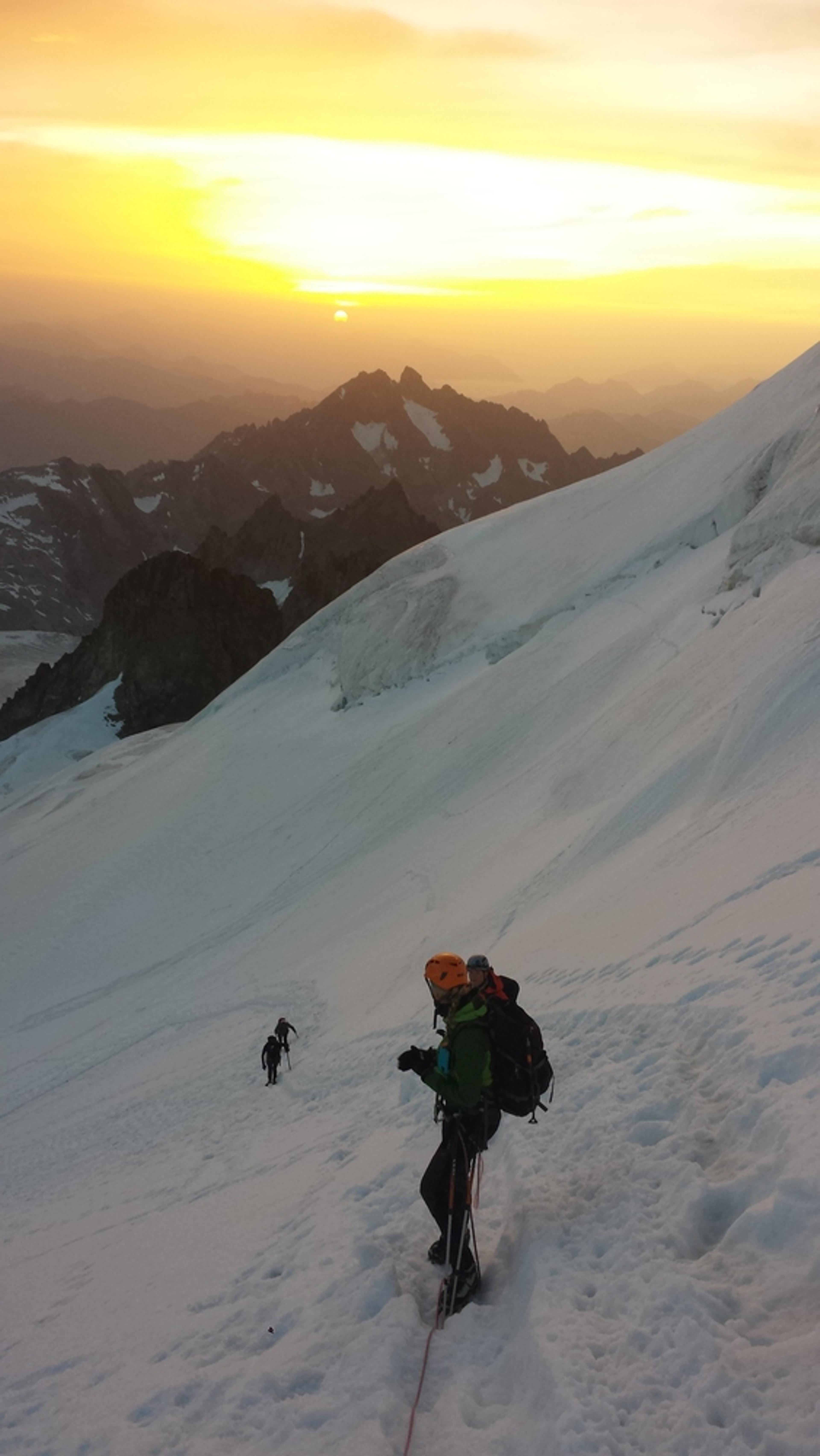 Barre des Ecrins - Levé de soleil