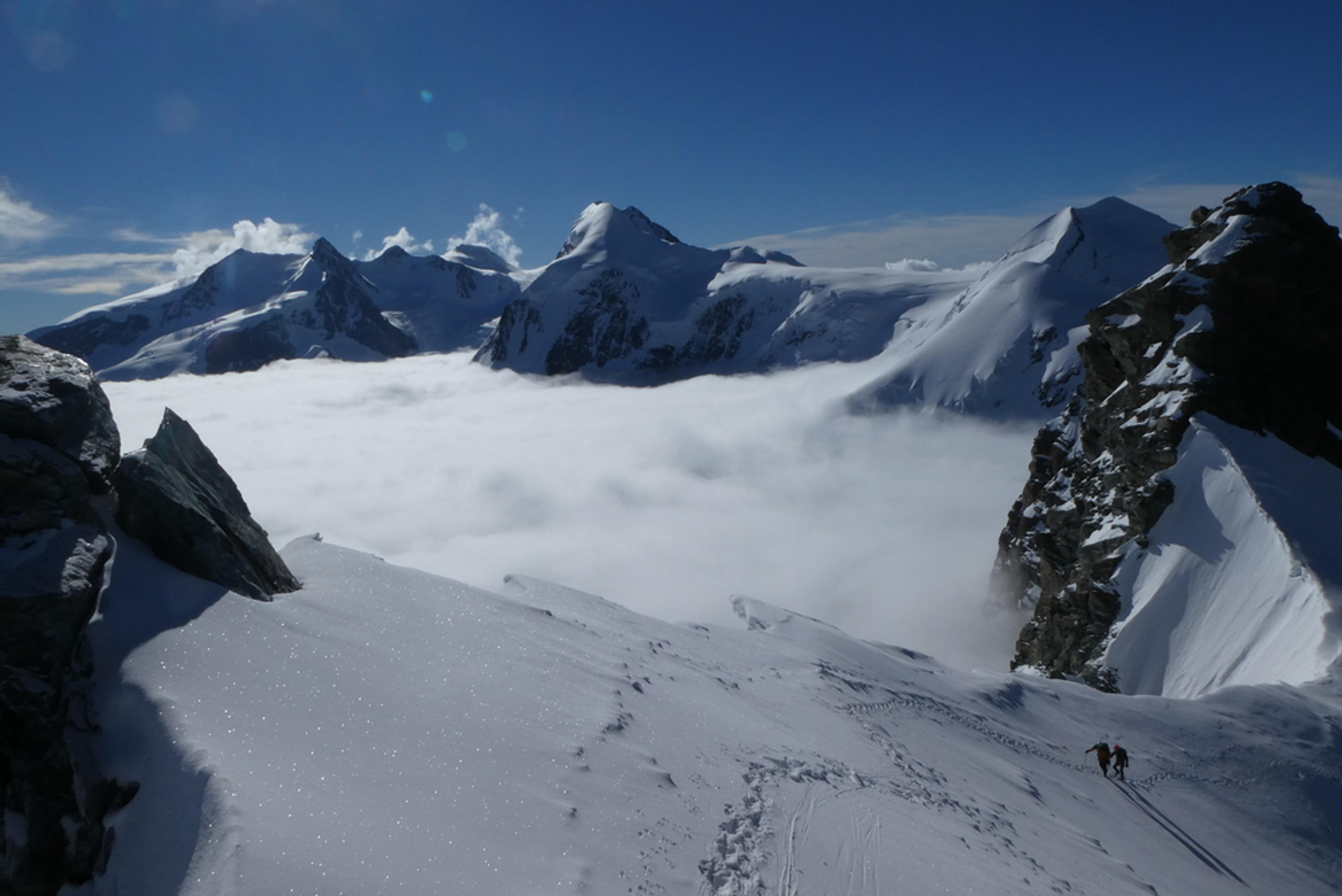 Traversée du Breithorn - Sur fond de Lyskam