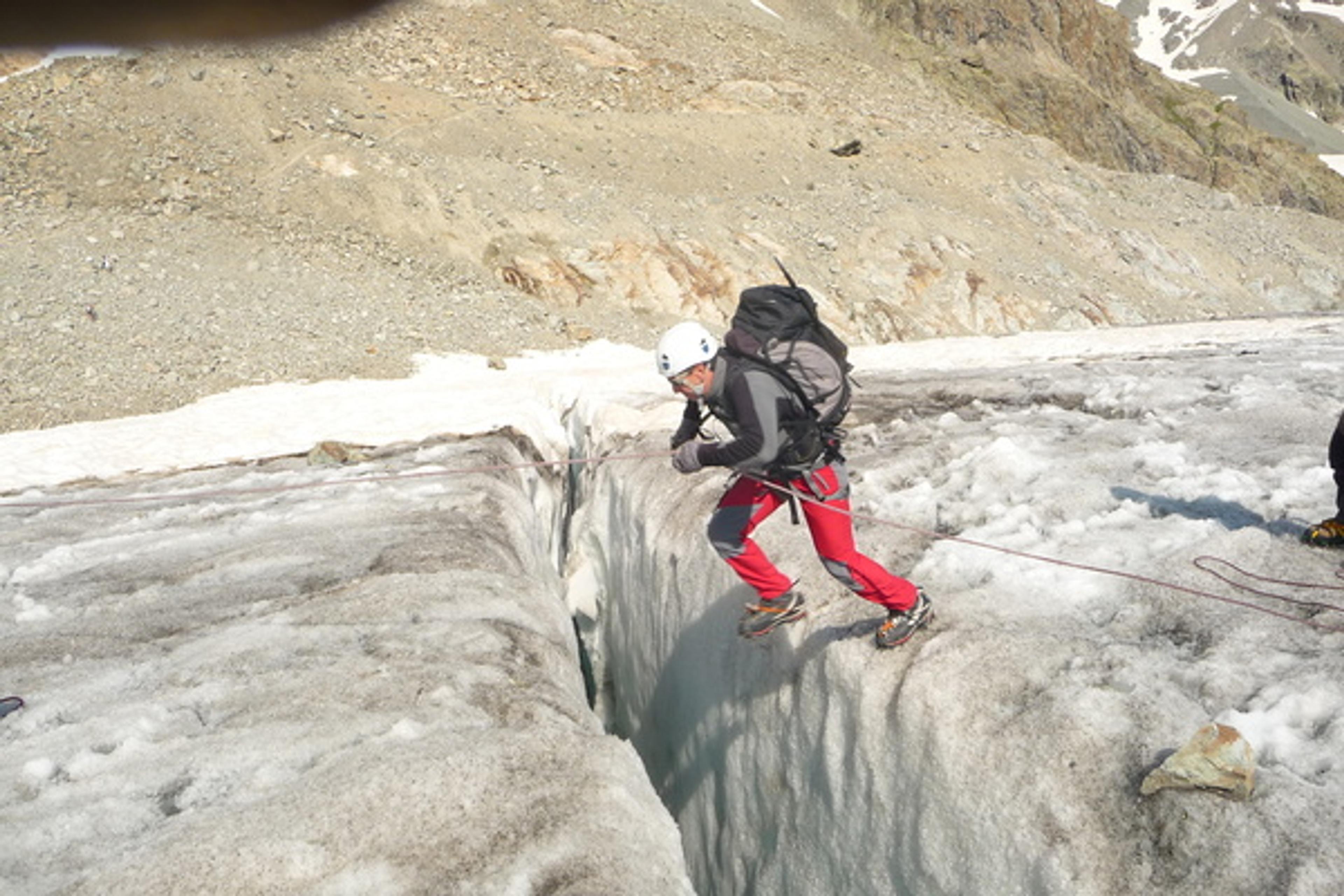 Ecole de glace - Le saut du cabri!