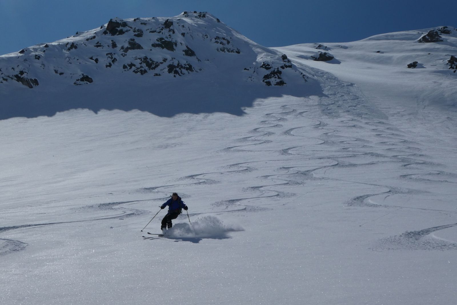 Red Earth Ski Tour - Toward La Pissine - François's Turn