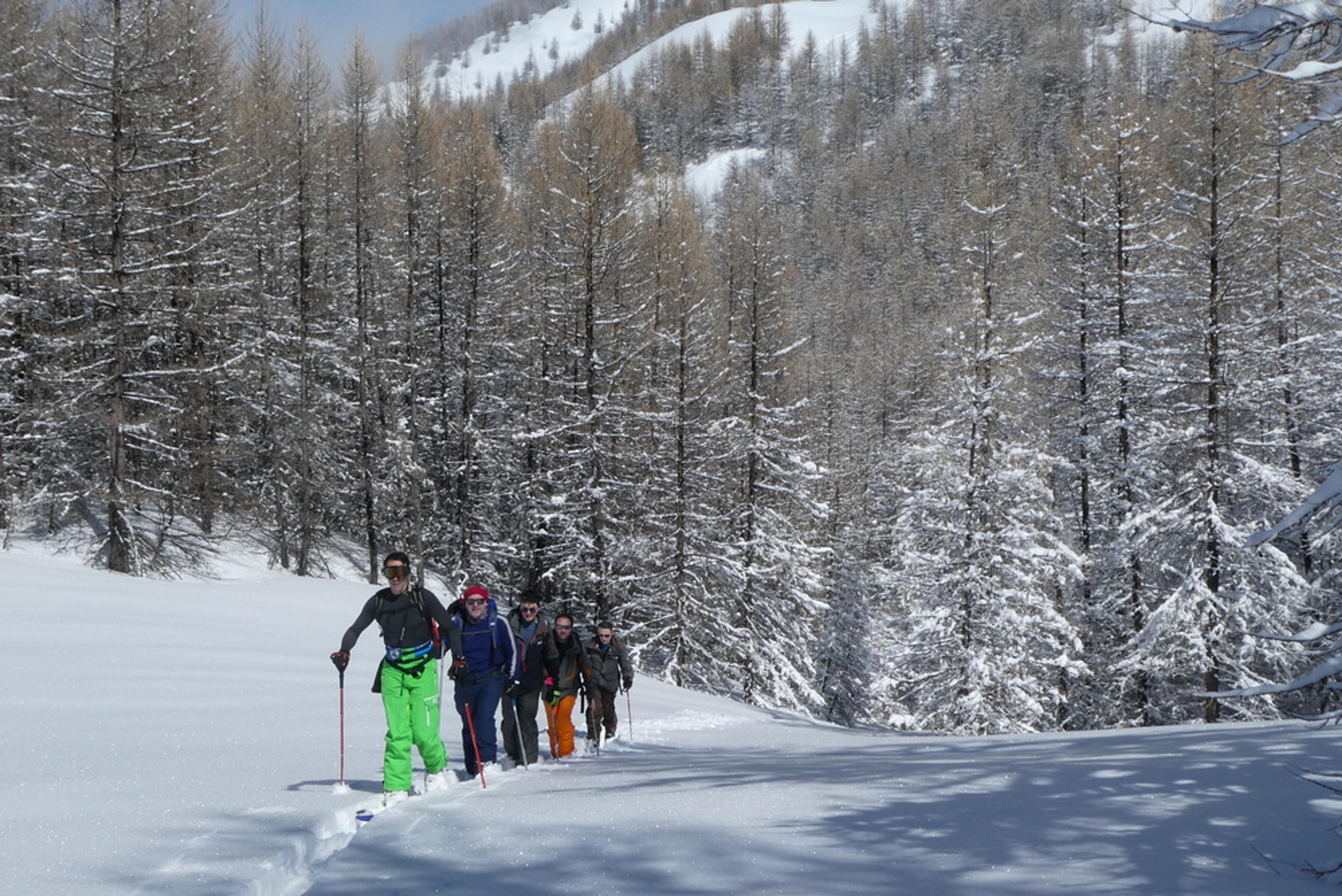 Ski randonnée les Orres - En route