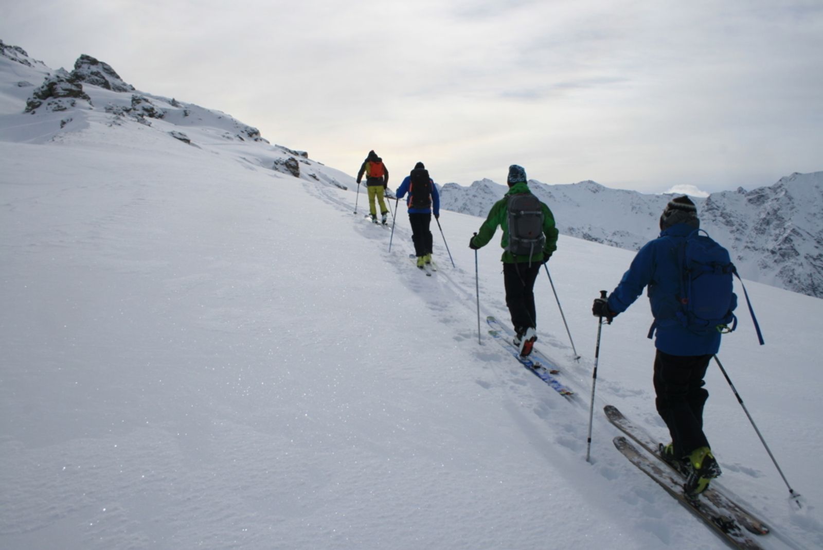 Hors-piste à Saint-Véran - En route pour Chateaurenard