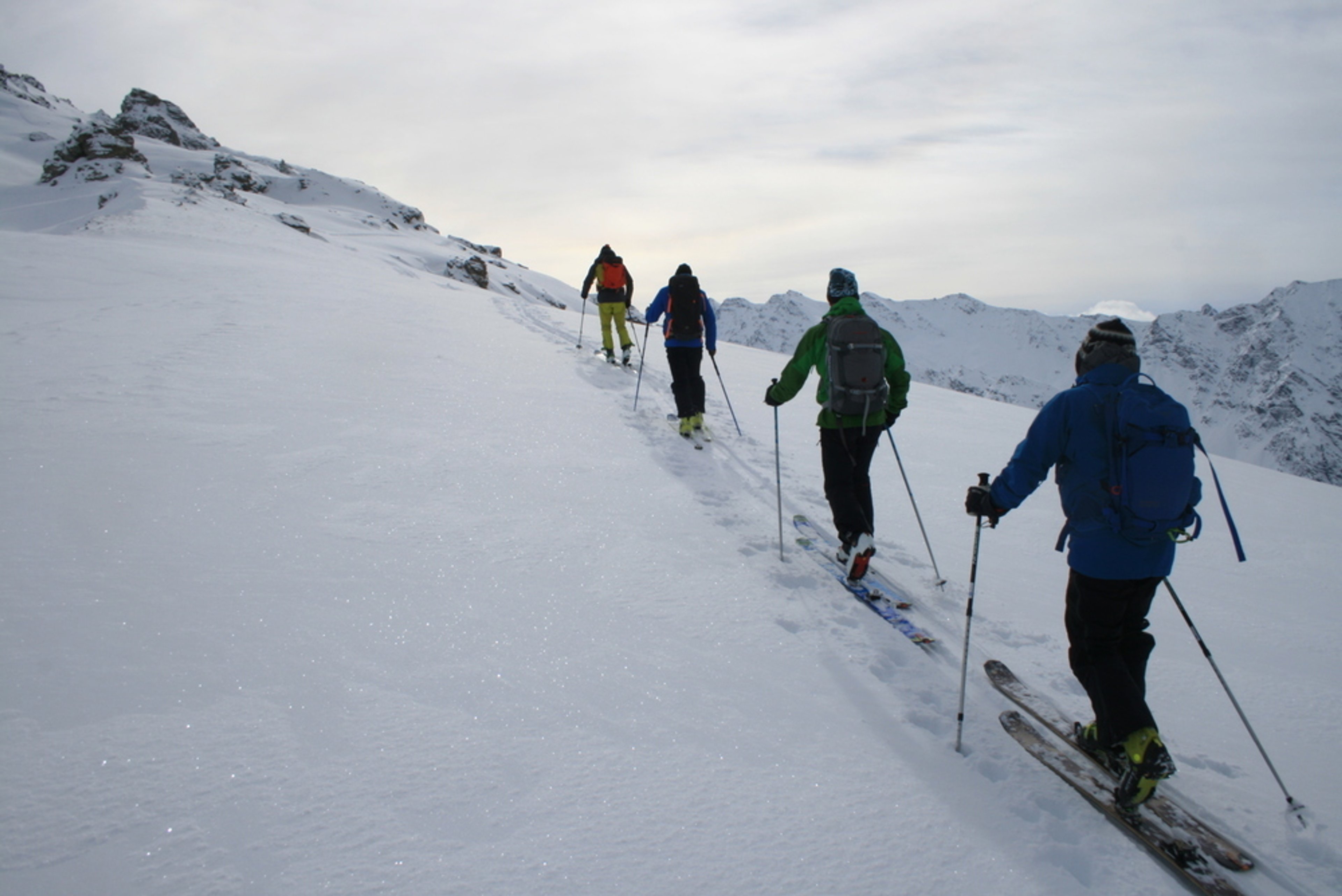 Hors-piste à Saint-Véran - En route pour Chateaurenard