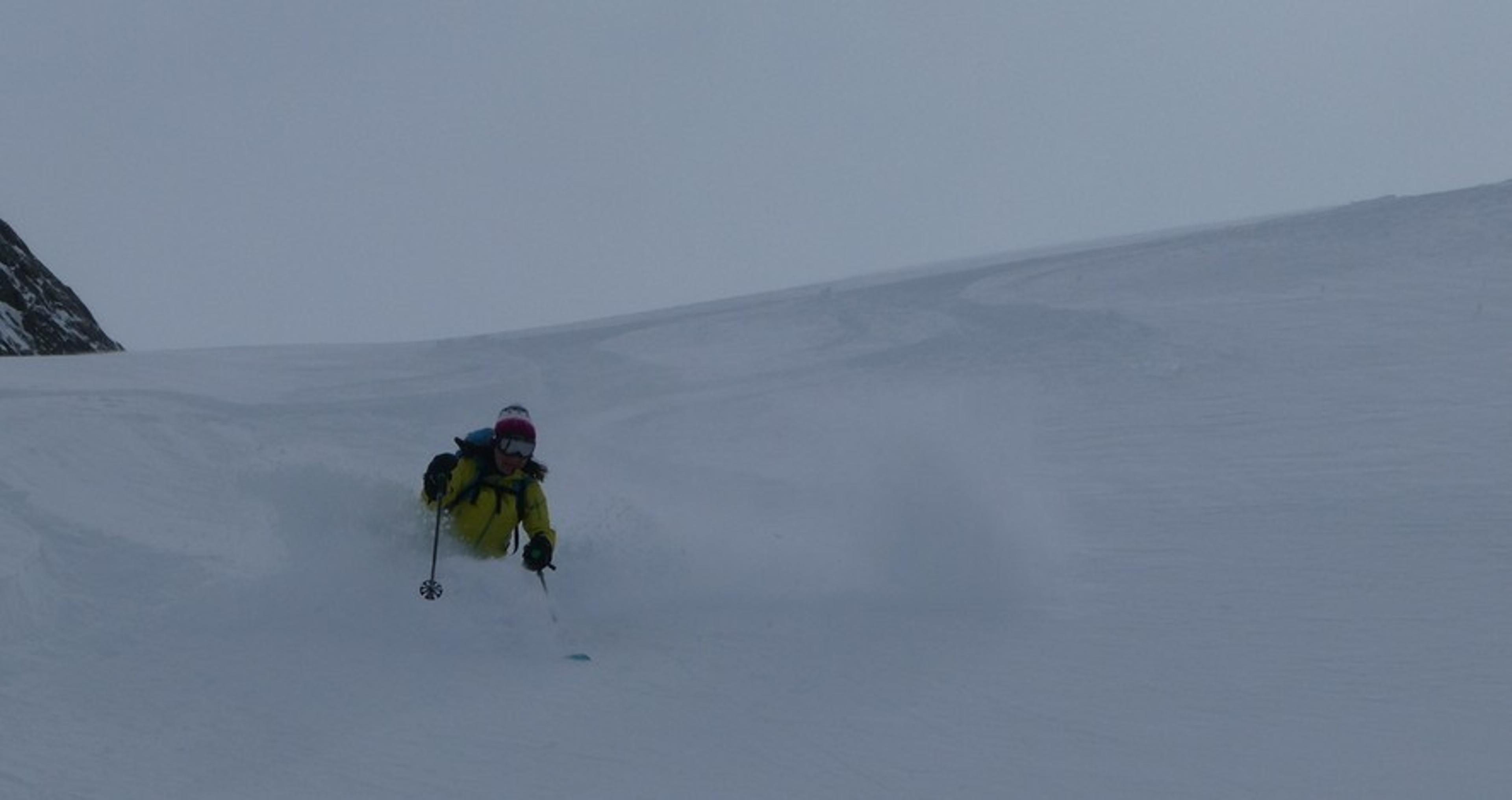 Couloir Pente raide - Combe du Vel - Faire voler la poudre encore
