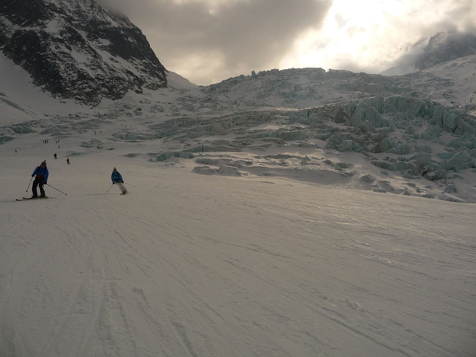 Vallée Blanche - Glisse digestive sur la Mer de Glace