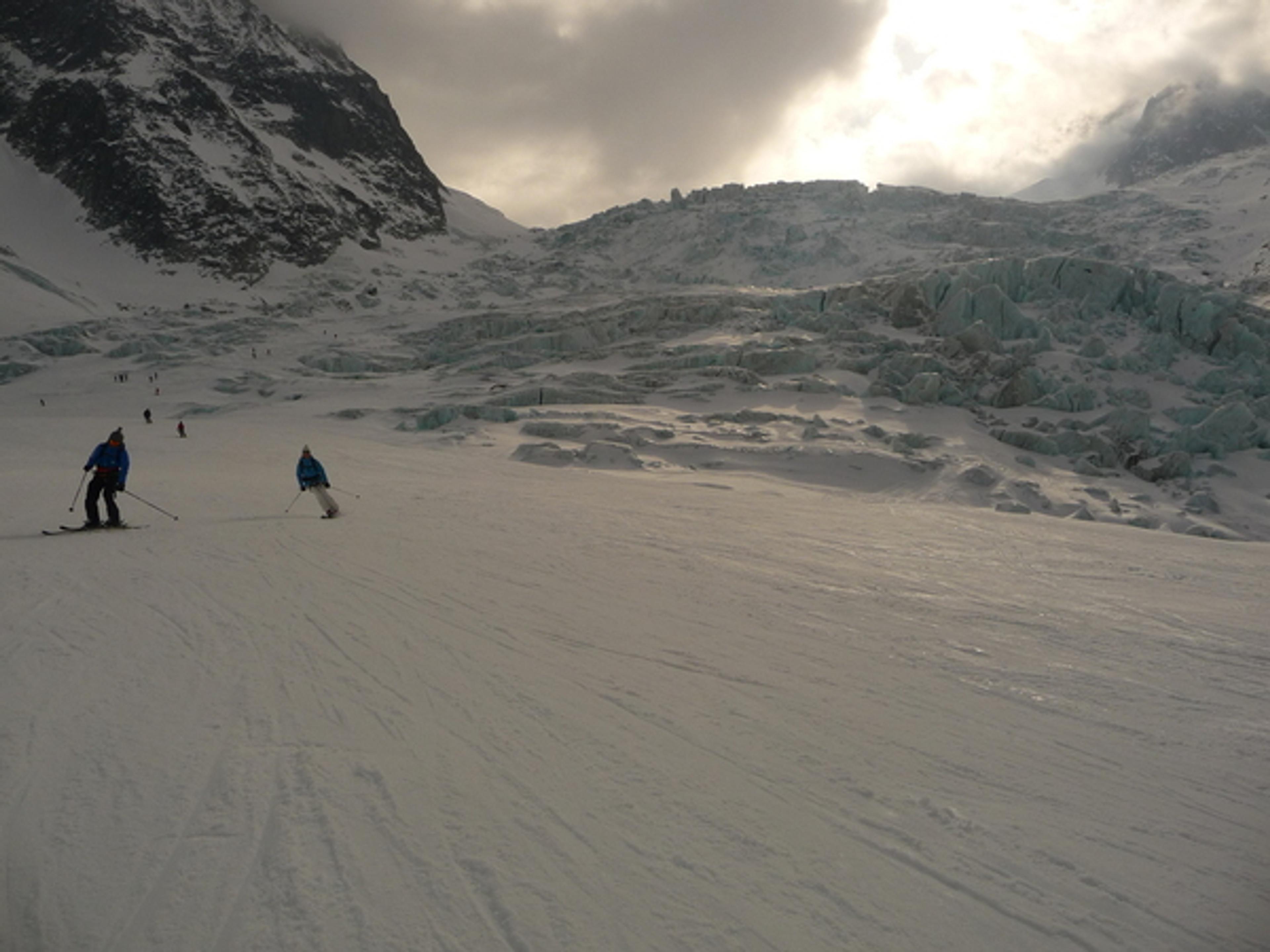 Vallée Blanche - Glisse digestive sur la Mer de Glace