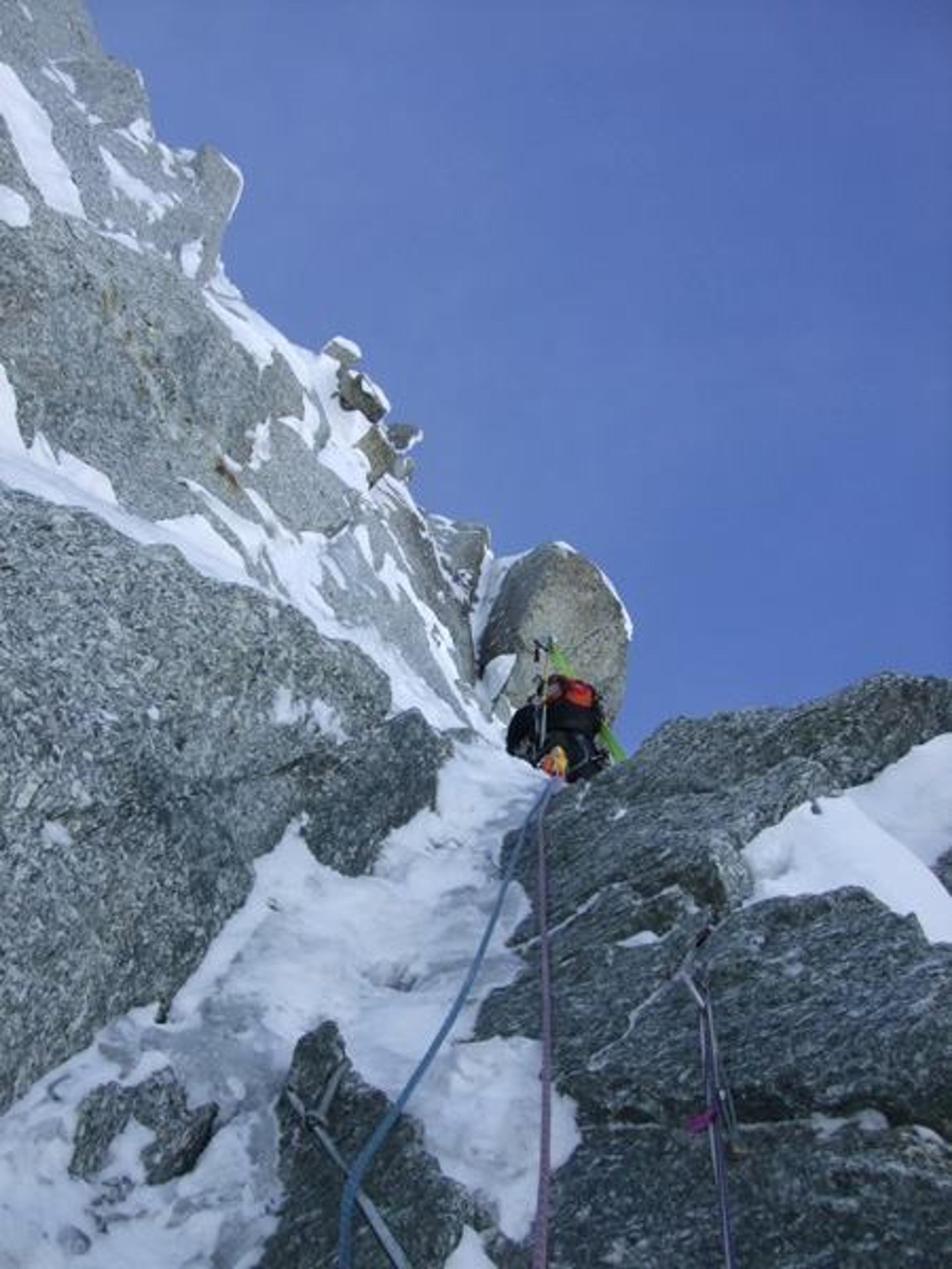 Courte section de mixte dans la Ginat aux Droites