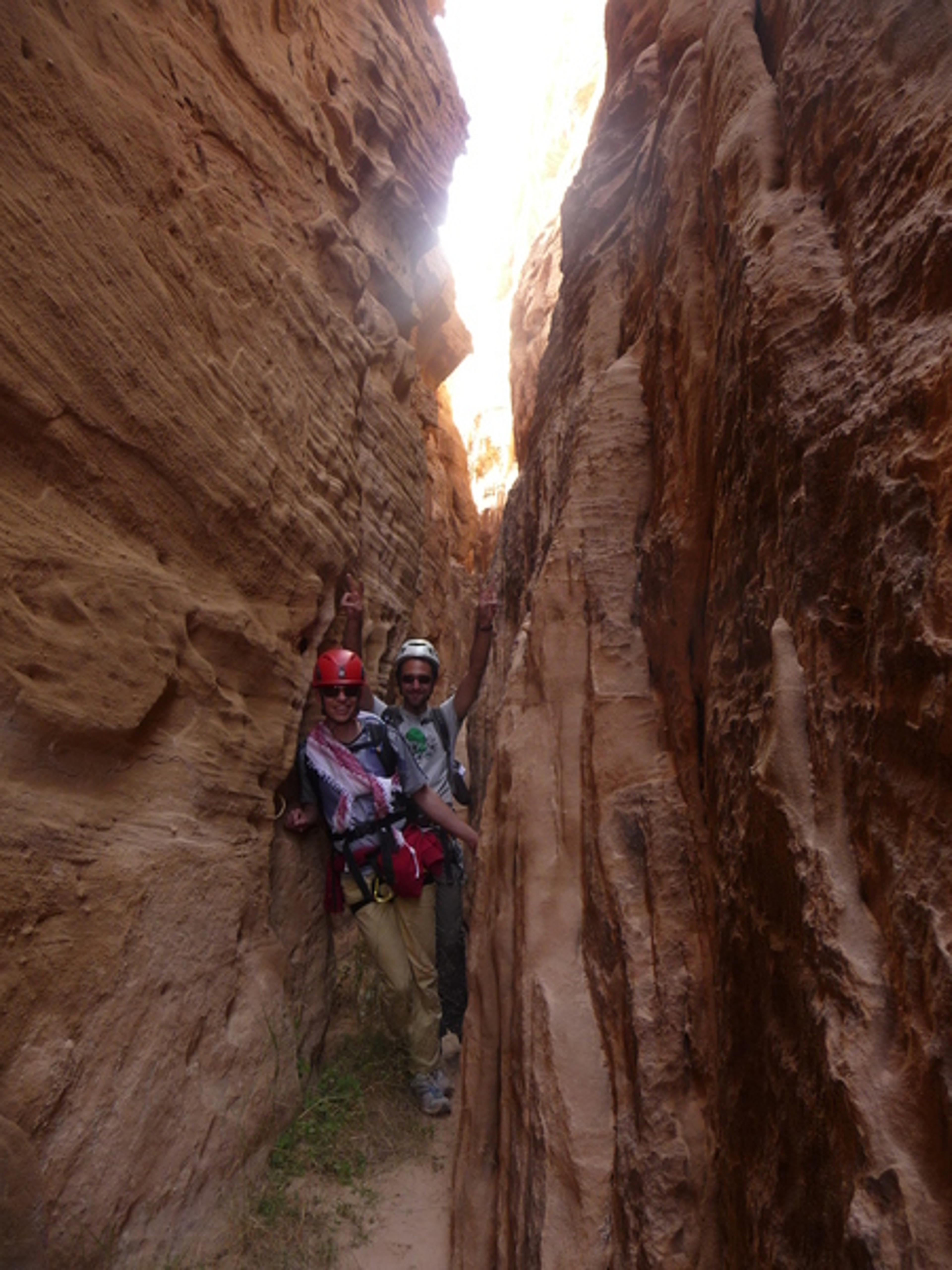 Traversée Jebel Rum - Canyon étroit comme promis
