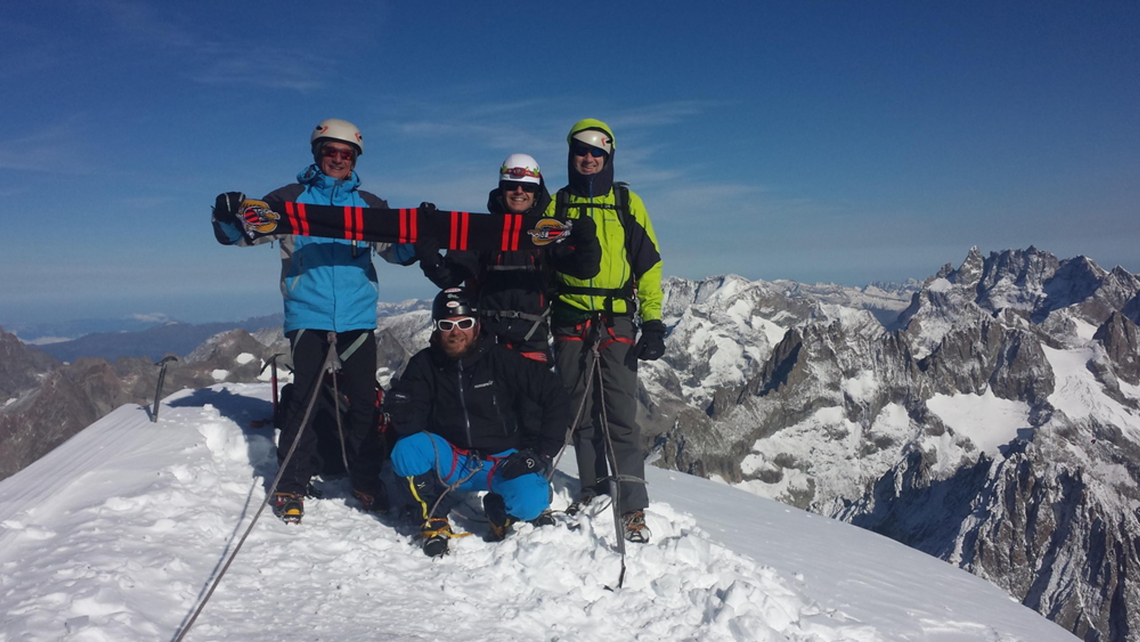 Dôme des Ecrins - La bande au sommet