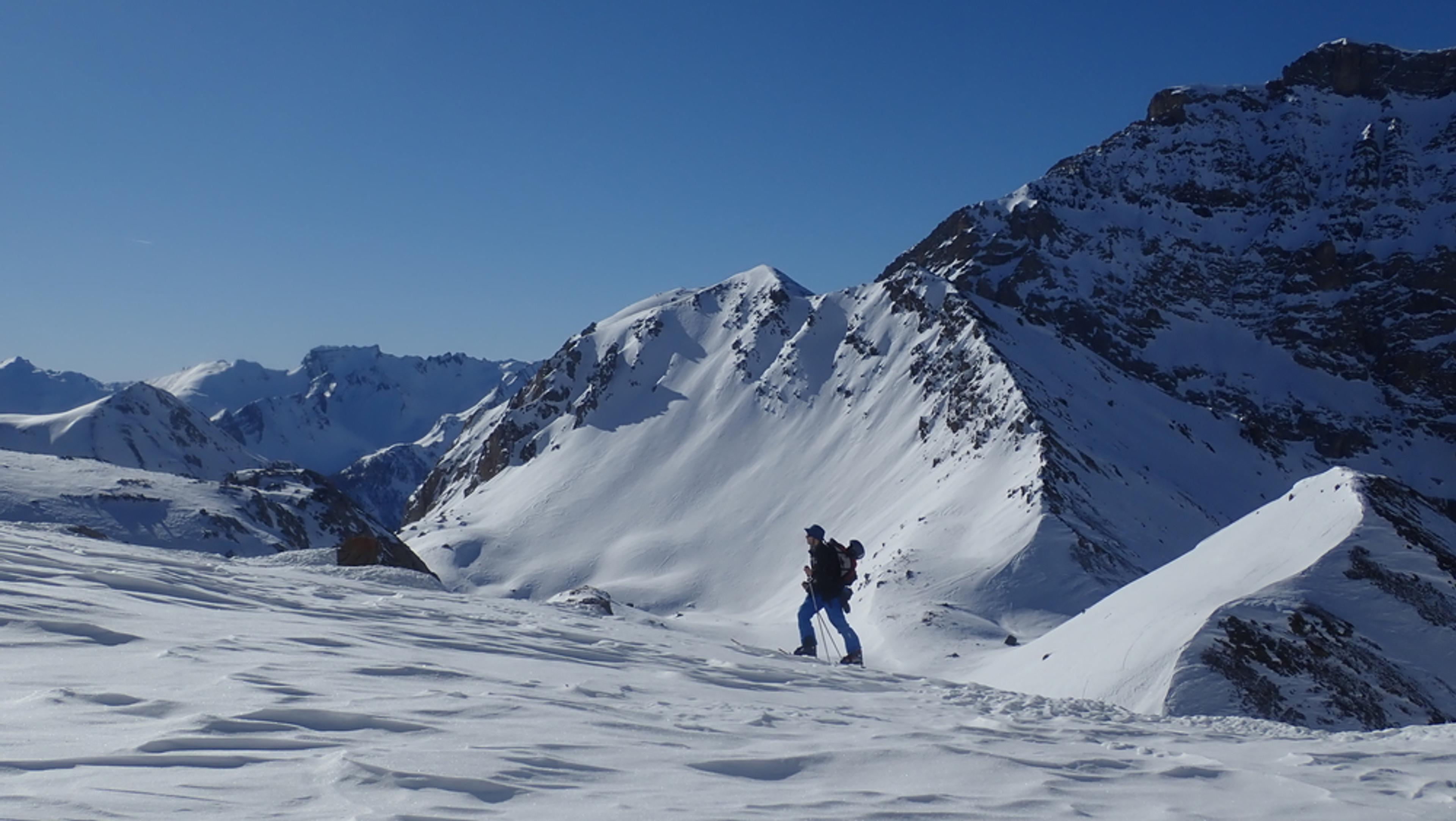 Raid ski – Col de Stroppia – Humain montant