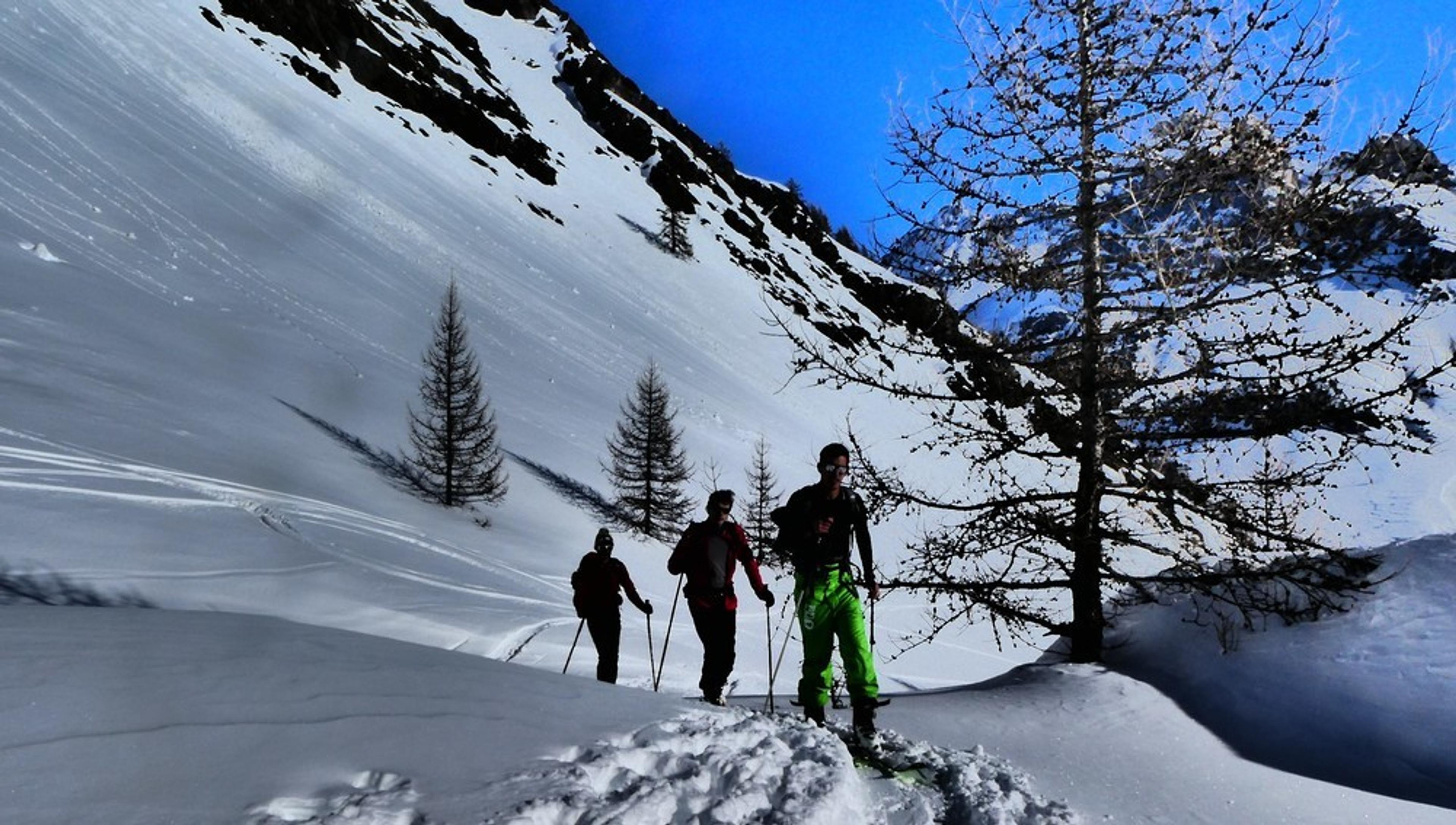 Etendard Combeynot - Couloir nord - Les 3 frères
