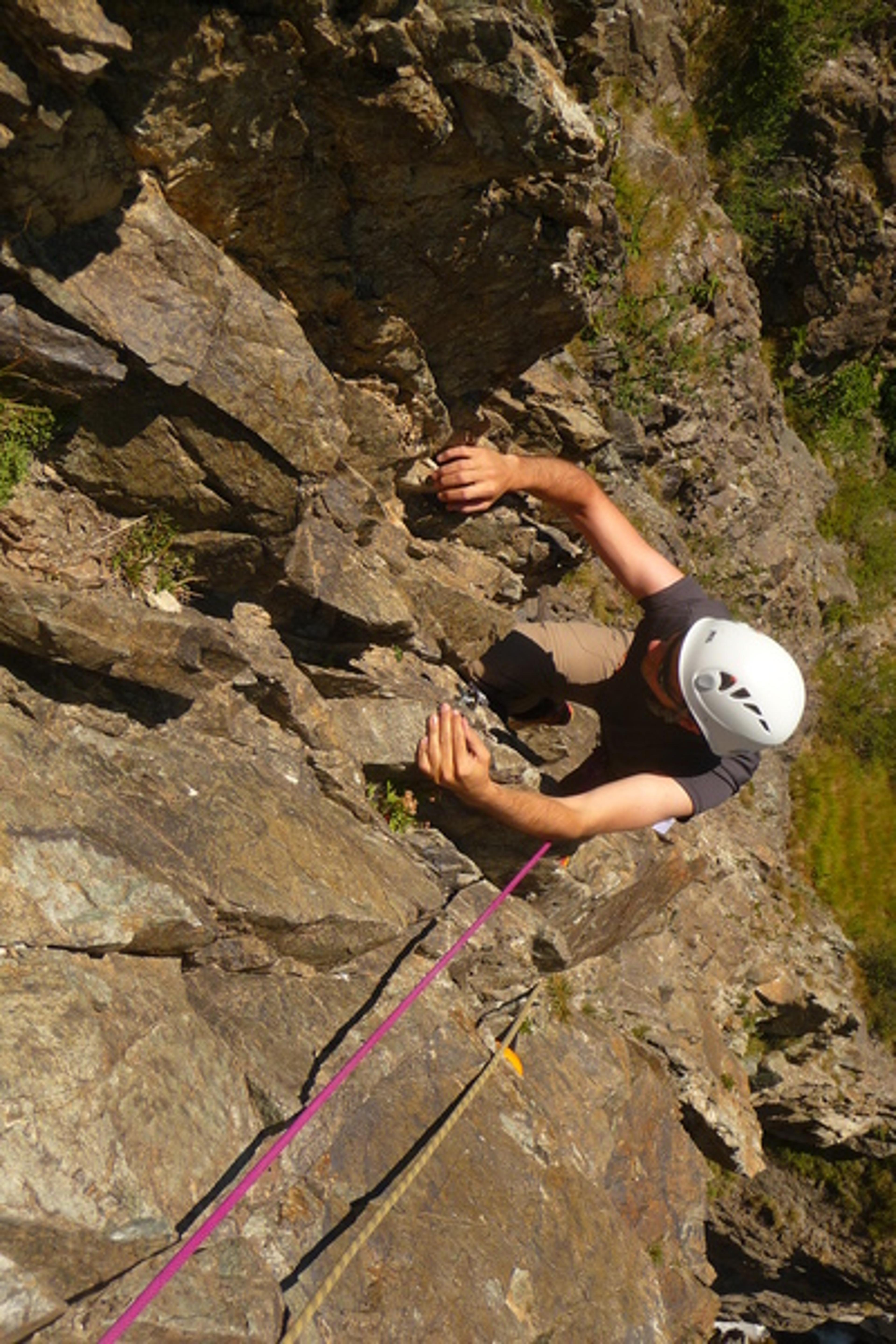 Arête de la cascade - Avec de courts passages durs