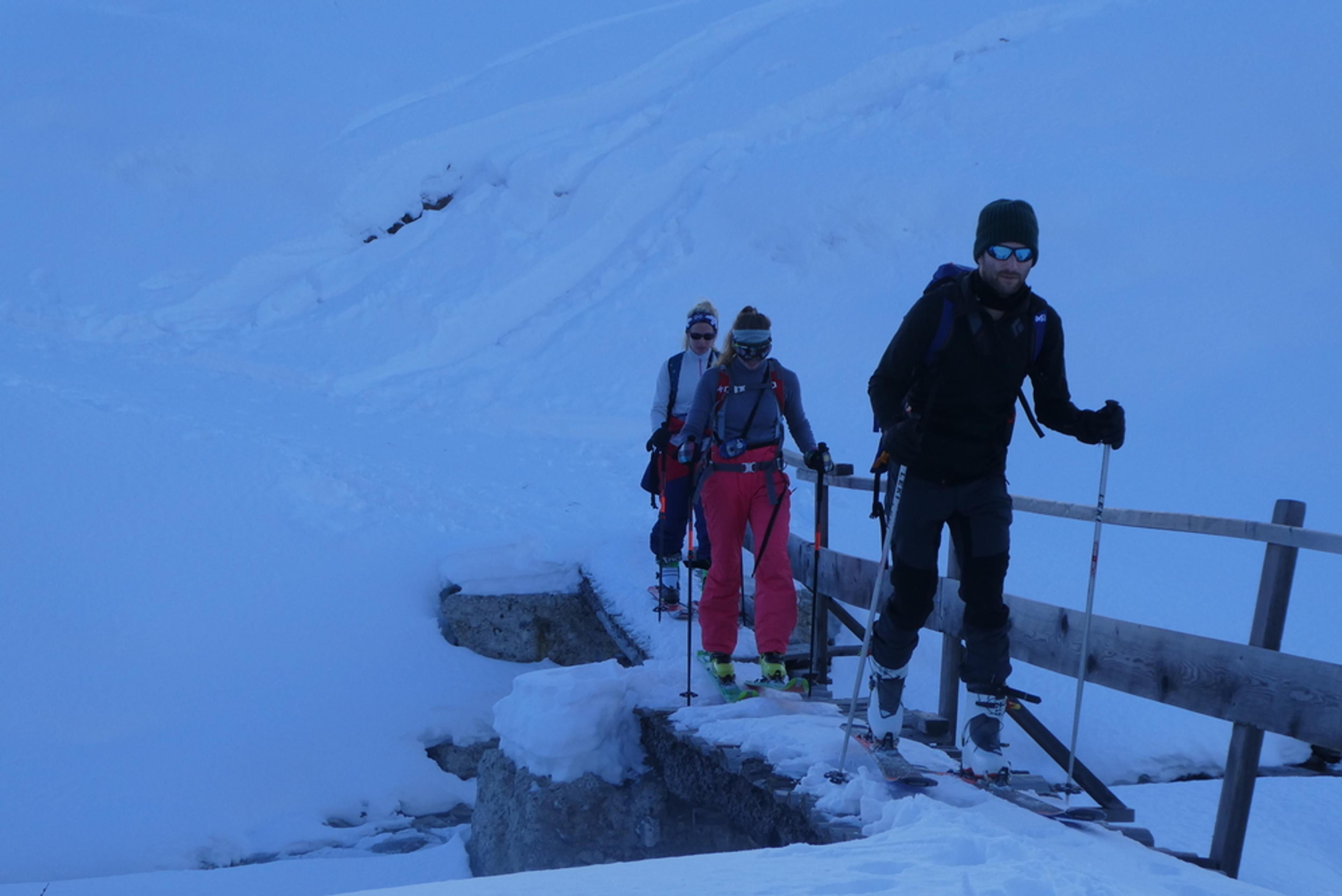 Initiation ski randonnée - Pic Cornivier - Le petit pont de bois