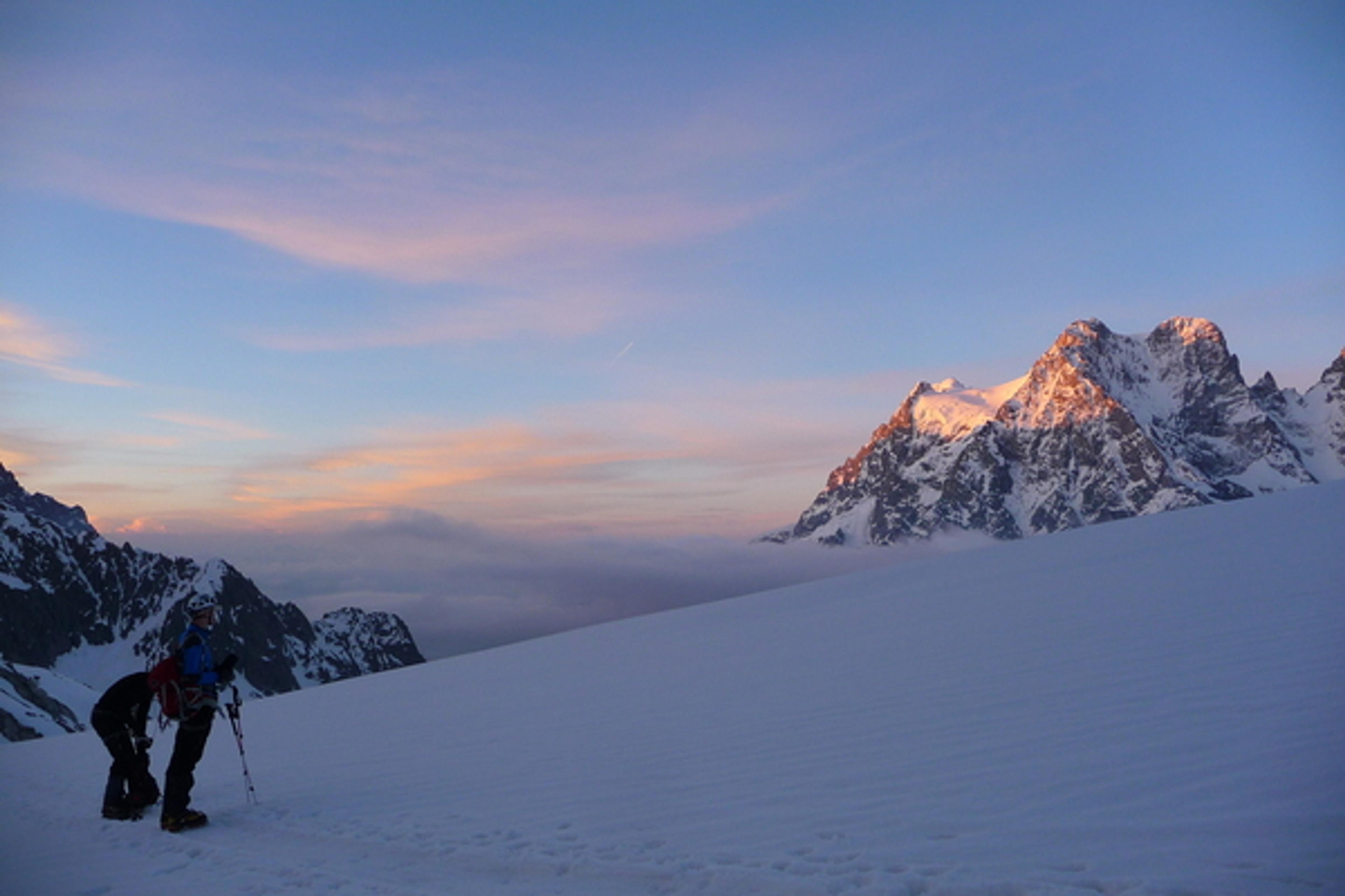 Pic d'Arsine - Le Pelvoux dans les premiers rayons