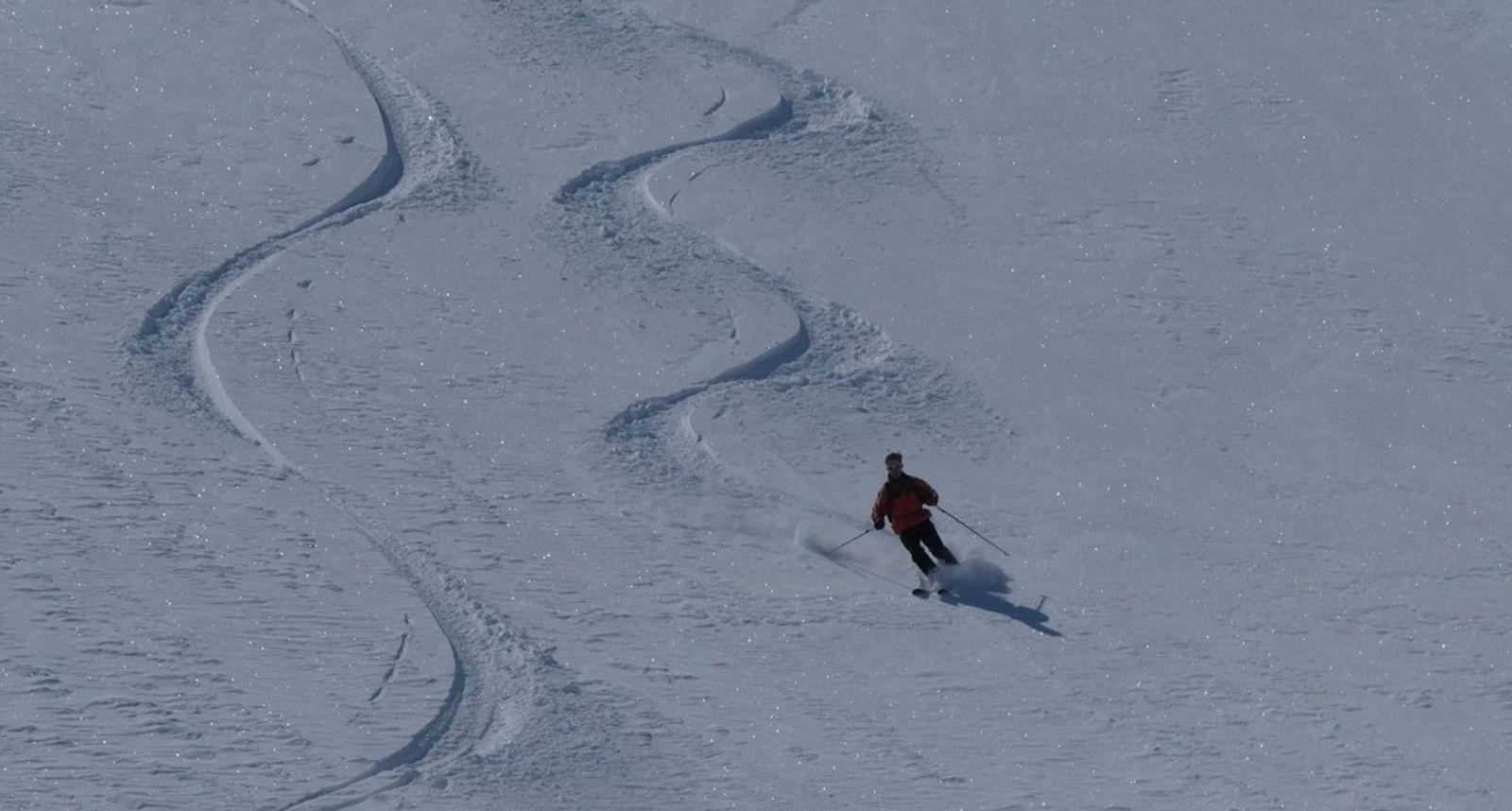 Lolo trace ses premiers virages dans la poudreuse