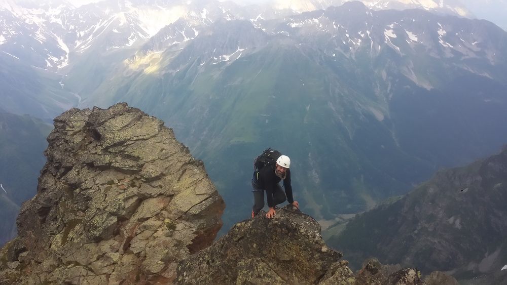 Couloir des Sorciers et traversée de la Rouye
