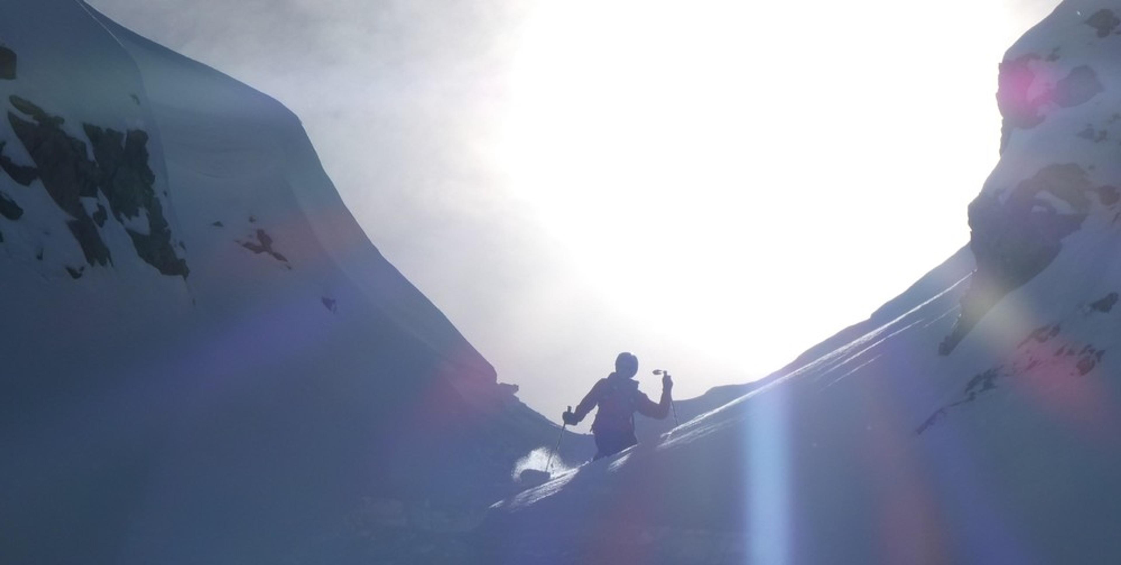 Couloir nord Rouya - Entrée du couloir